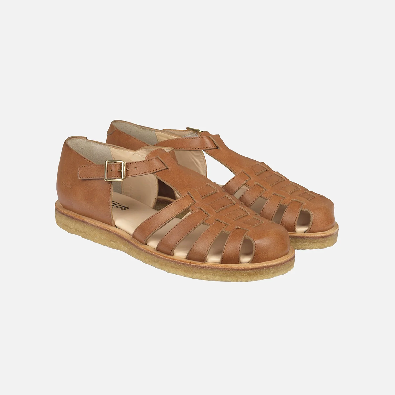 Womens Leather Fisherman Sandal - Tan - Image 8