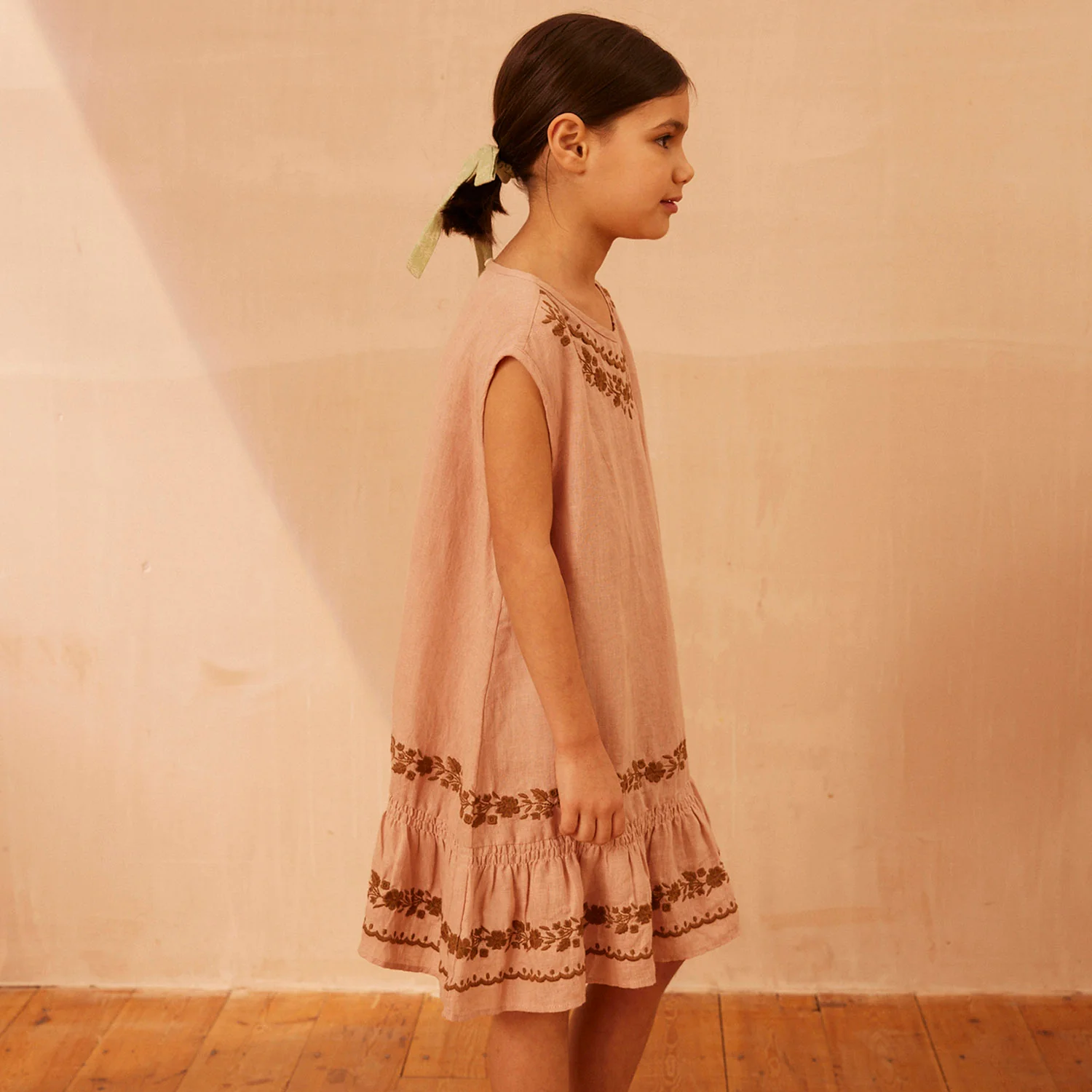 Linen Beulah Dress - Rosewater - Image 4