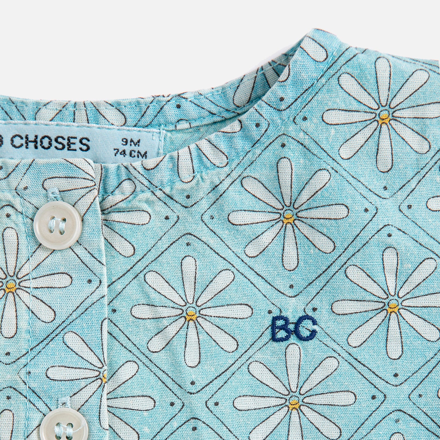 Baby Cotton Dress - Daisy Mosaic - Image 4