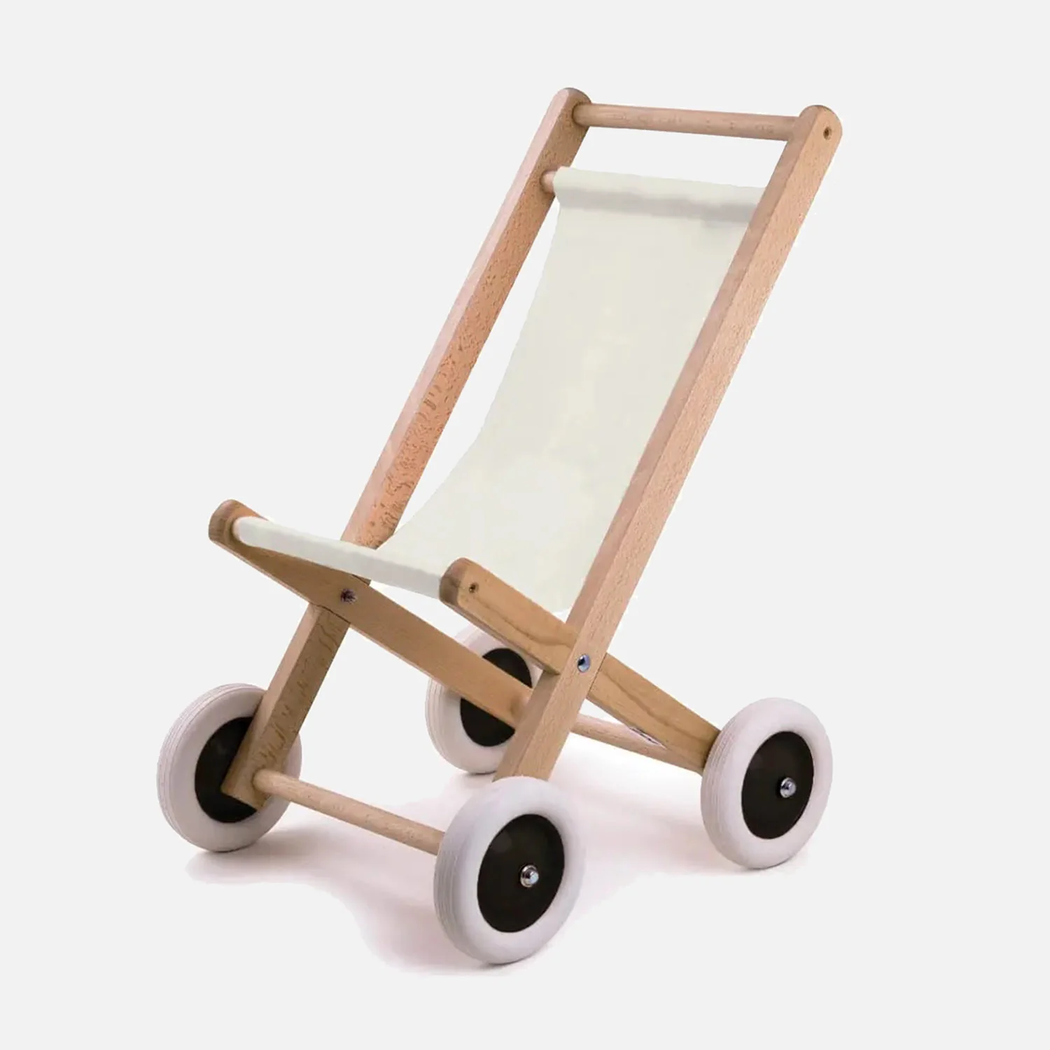 Wooden Doll/Teddy Buggy - Natural - Image 2