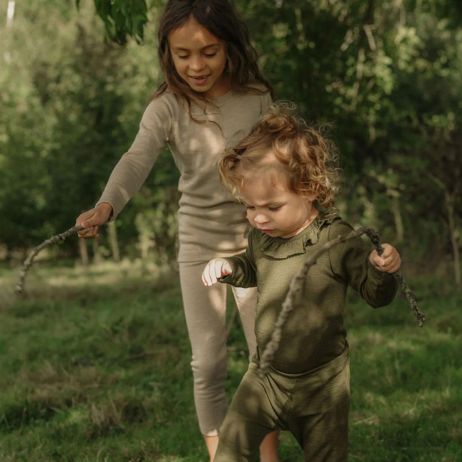 Finch Leggings - Merino Wool & Silk - Sandstorm - Image 10