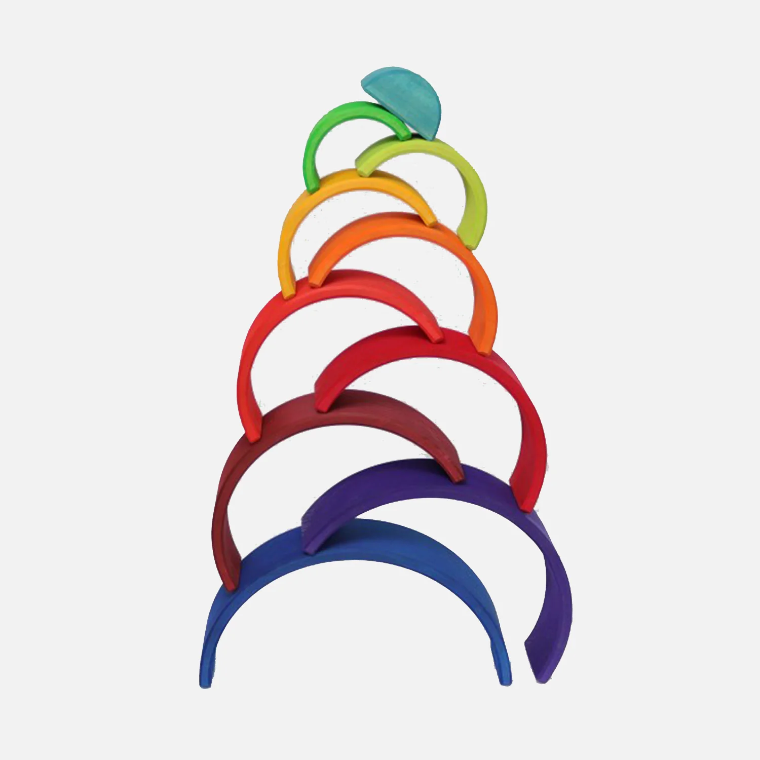 Wooden 10 Piece Rainbow - Counting - Image 4
