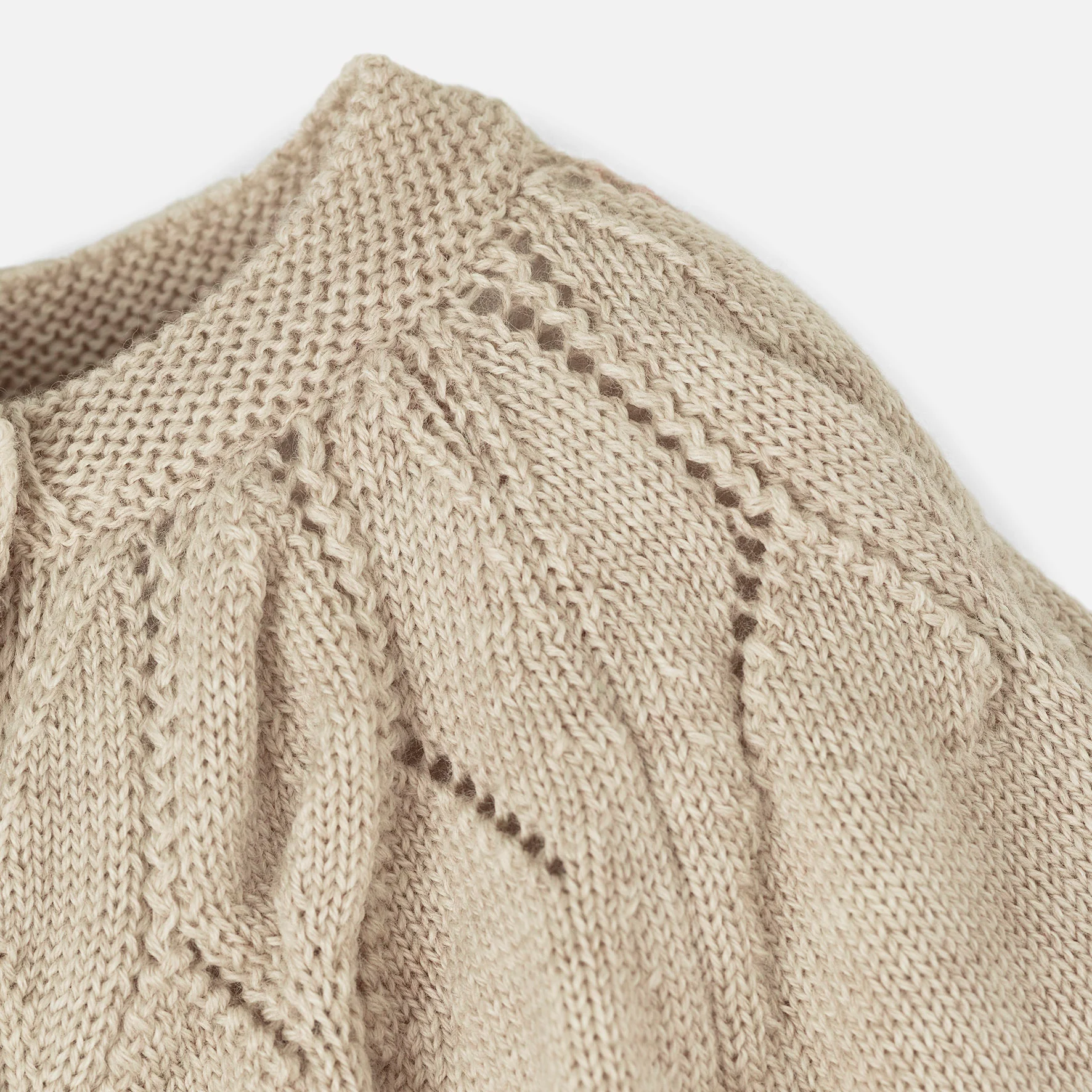 Baby & Kids Merino Wool Reversible Cardigan - Natural - Image 3