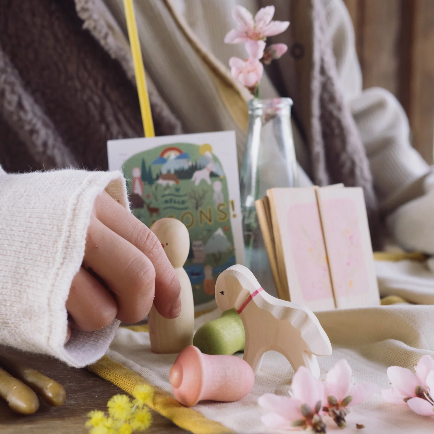 Handcrafted Wooden Grapat x Ostheimer set - Hello Spring - Image 6