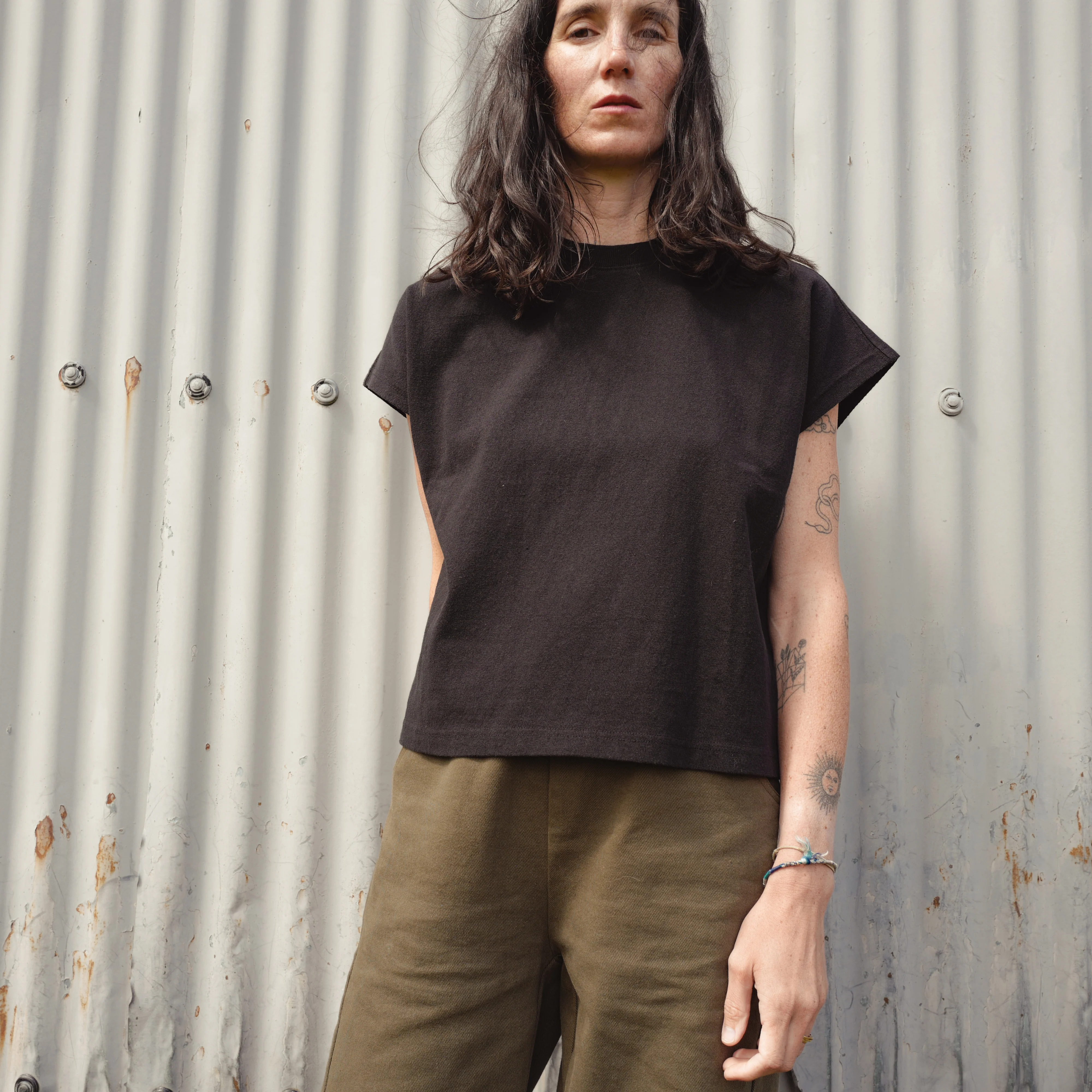 Women's Cotton Jeanne Tee - Black - Image 3