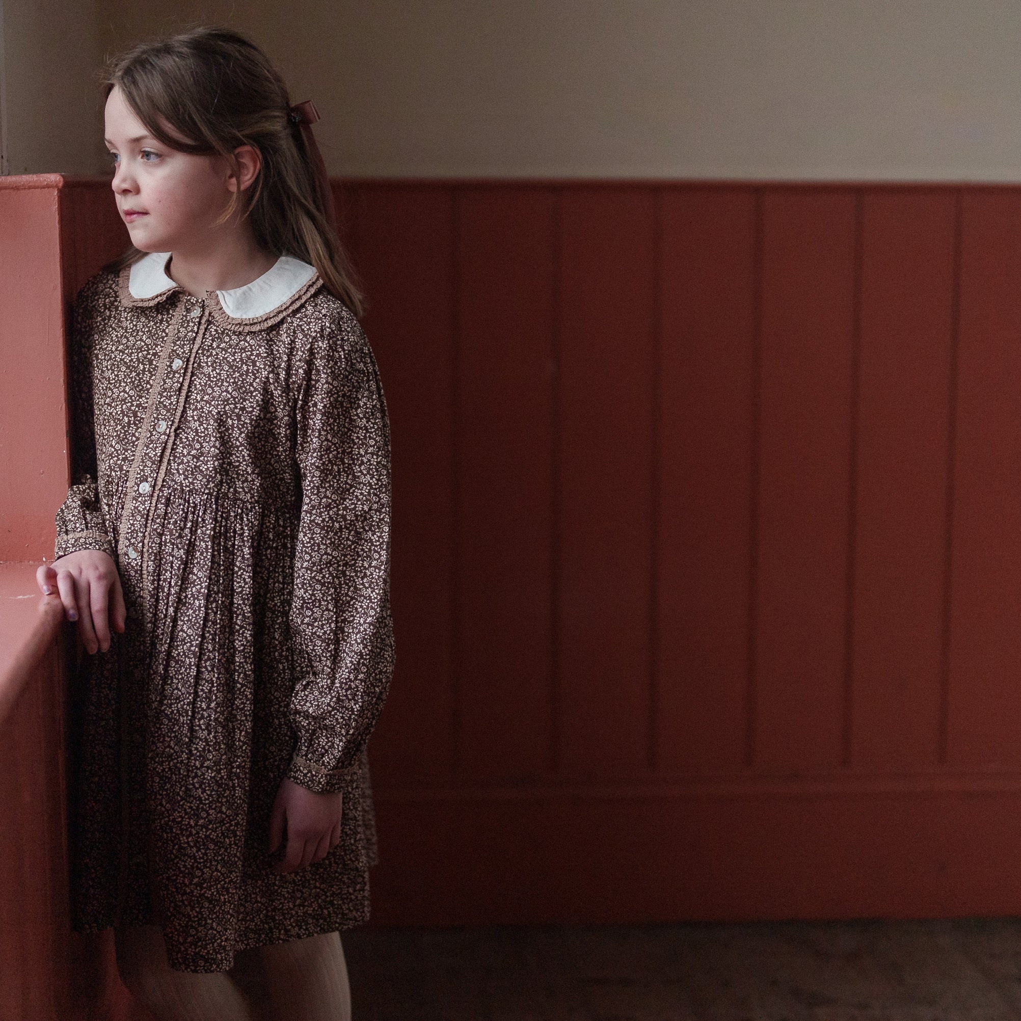 Cotton Agatha Dress - Bracken Floral - Image 4