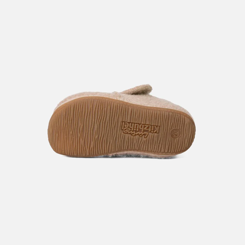 Boiled Wool Bambi Slipper Shoe - Light Angora - Image 4