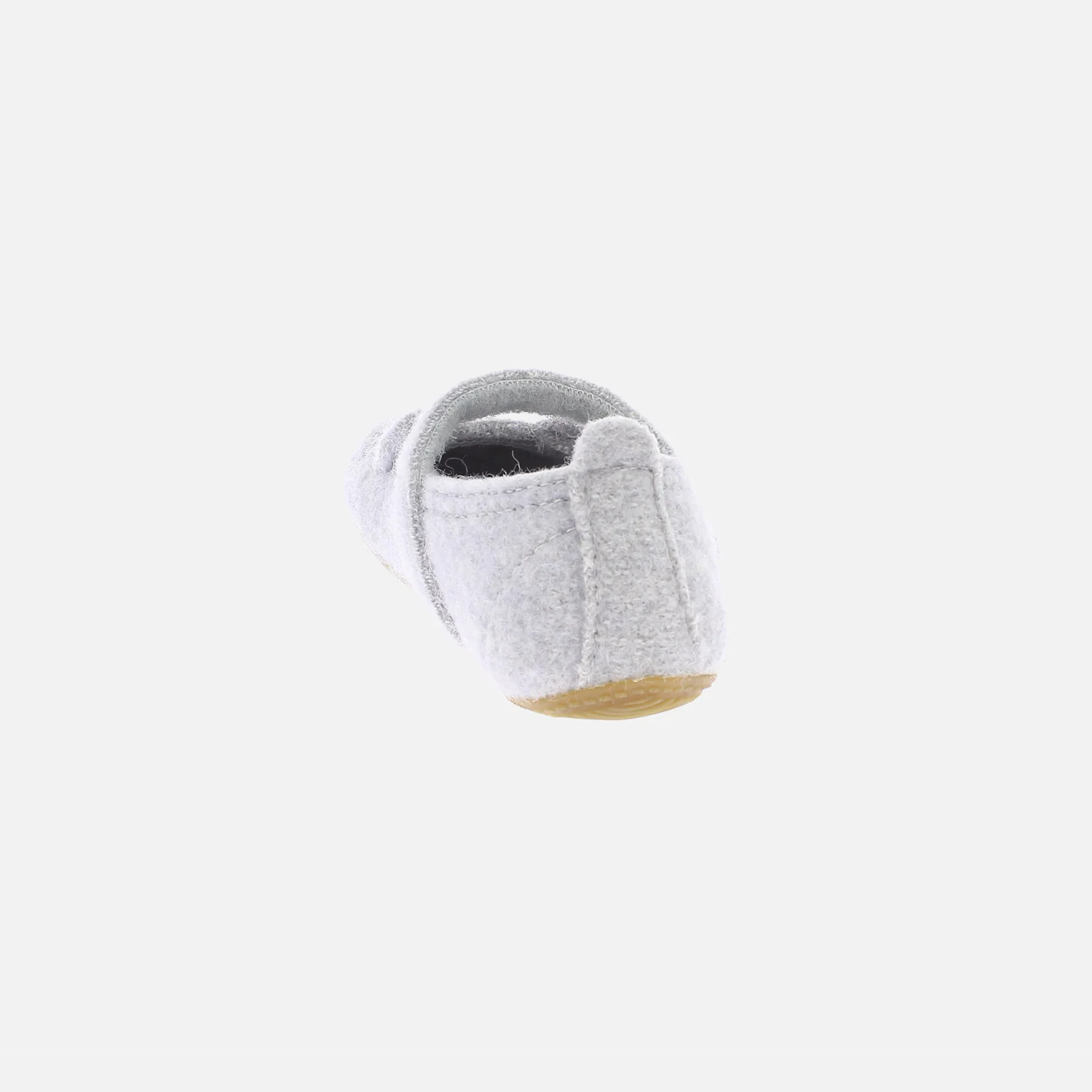 Boiled Wool Ballerina Slipper Shoe - Light Grey Kitten - Image 4