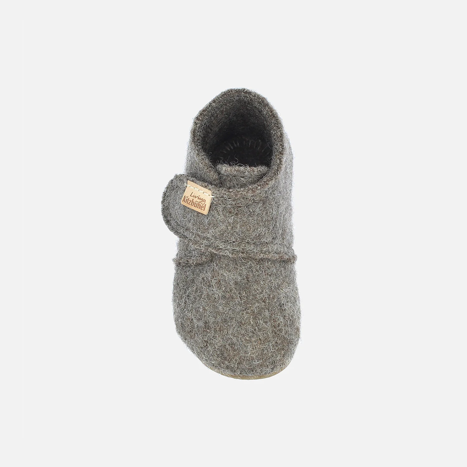 Boiled Wool Slipper Shoe - Light Brown - Image 3