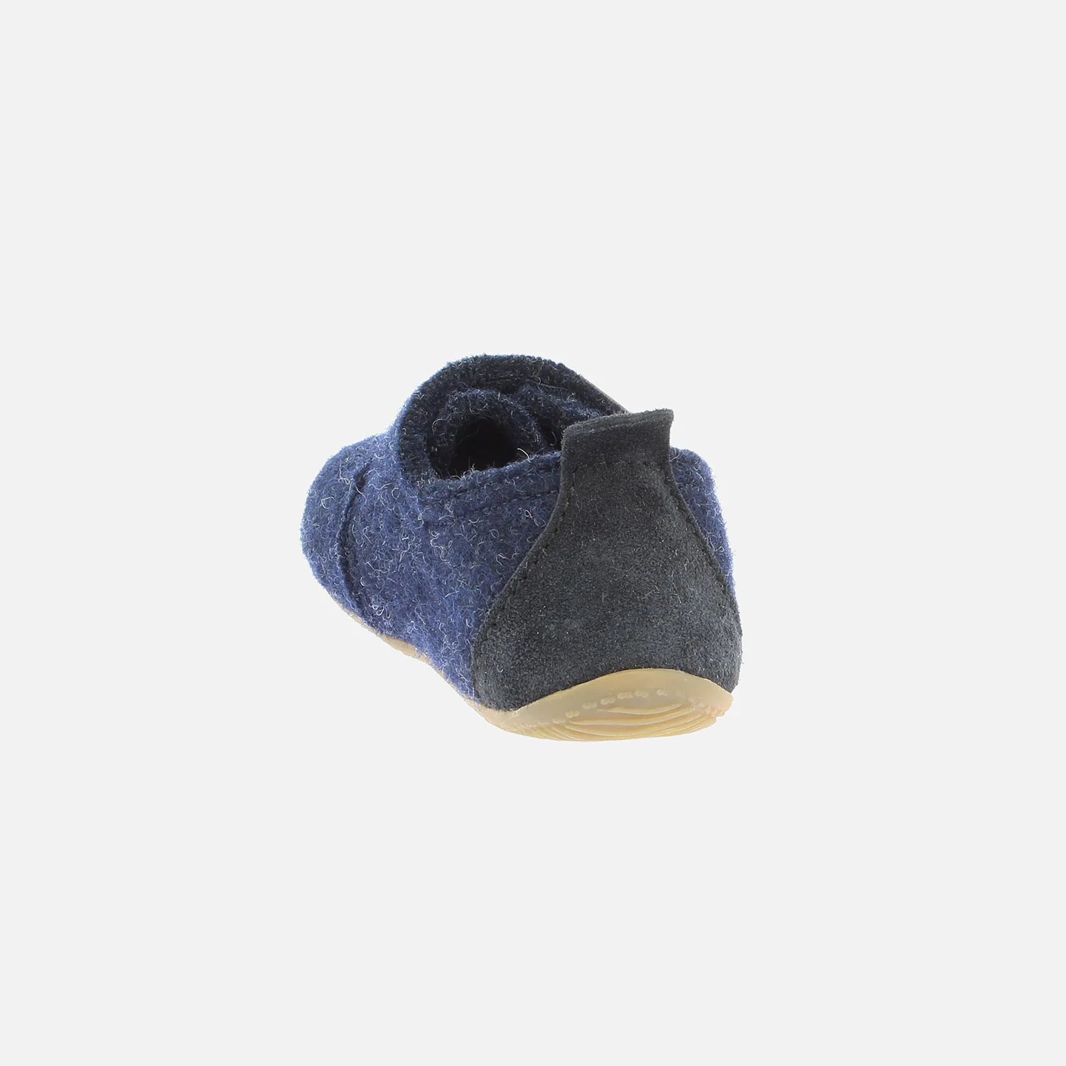 Boiled Wool Slipper Shoe - Night Blue - Image 4