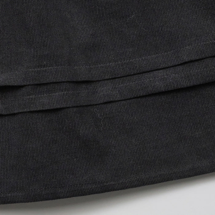 Cotton Corduroy Grandis Dress - Charcoal - Image 10