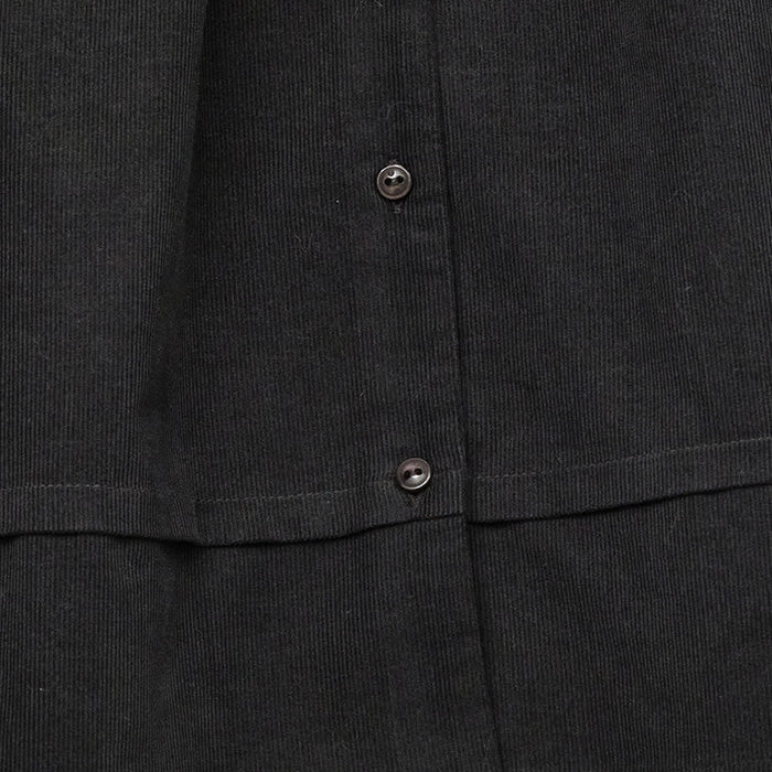 Cotton Corduroy Noir Dress - Charcoal - Image 9