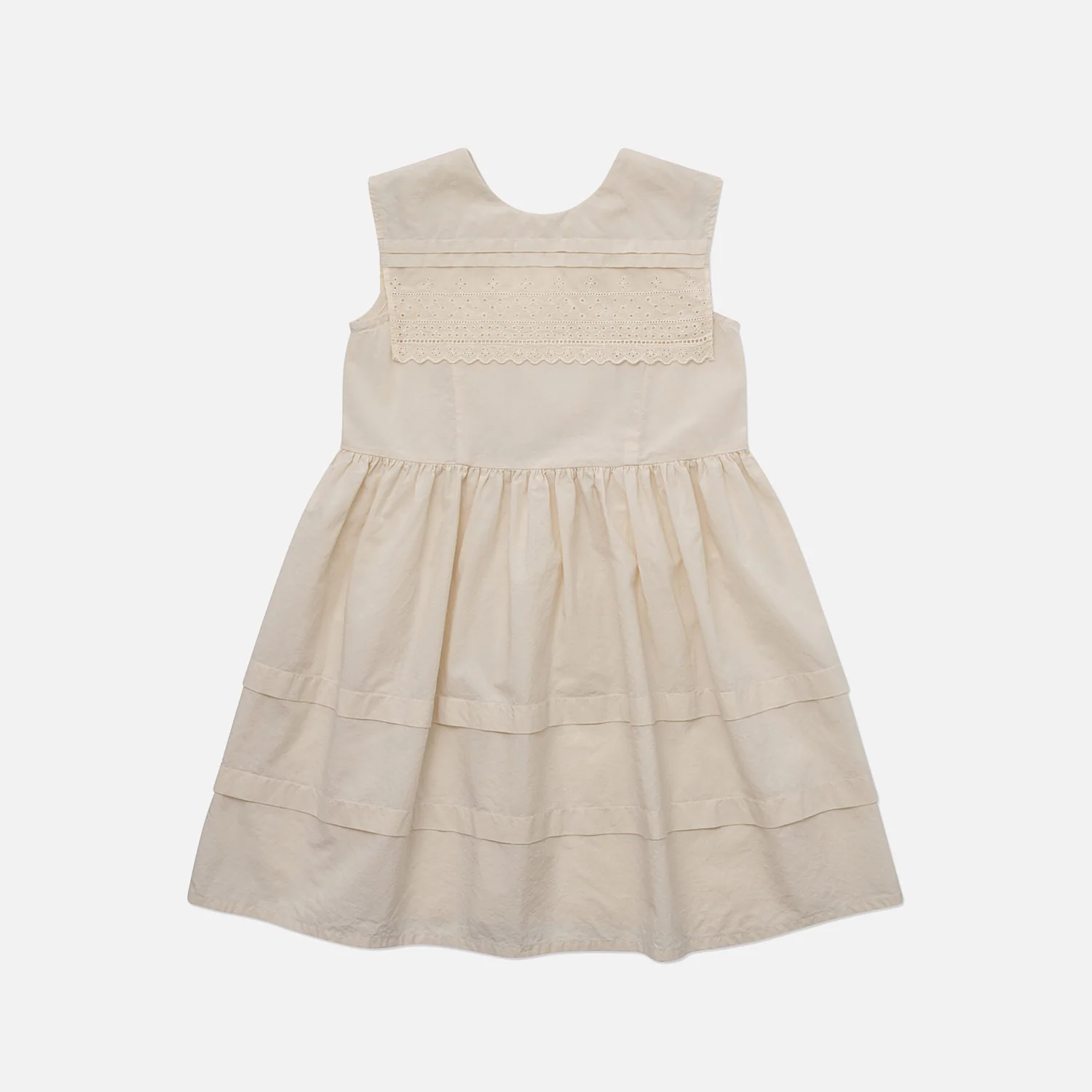 Cotton Lemecy Dress - Cream Beige - Image 2