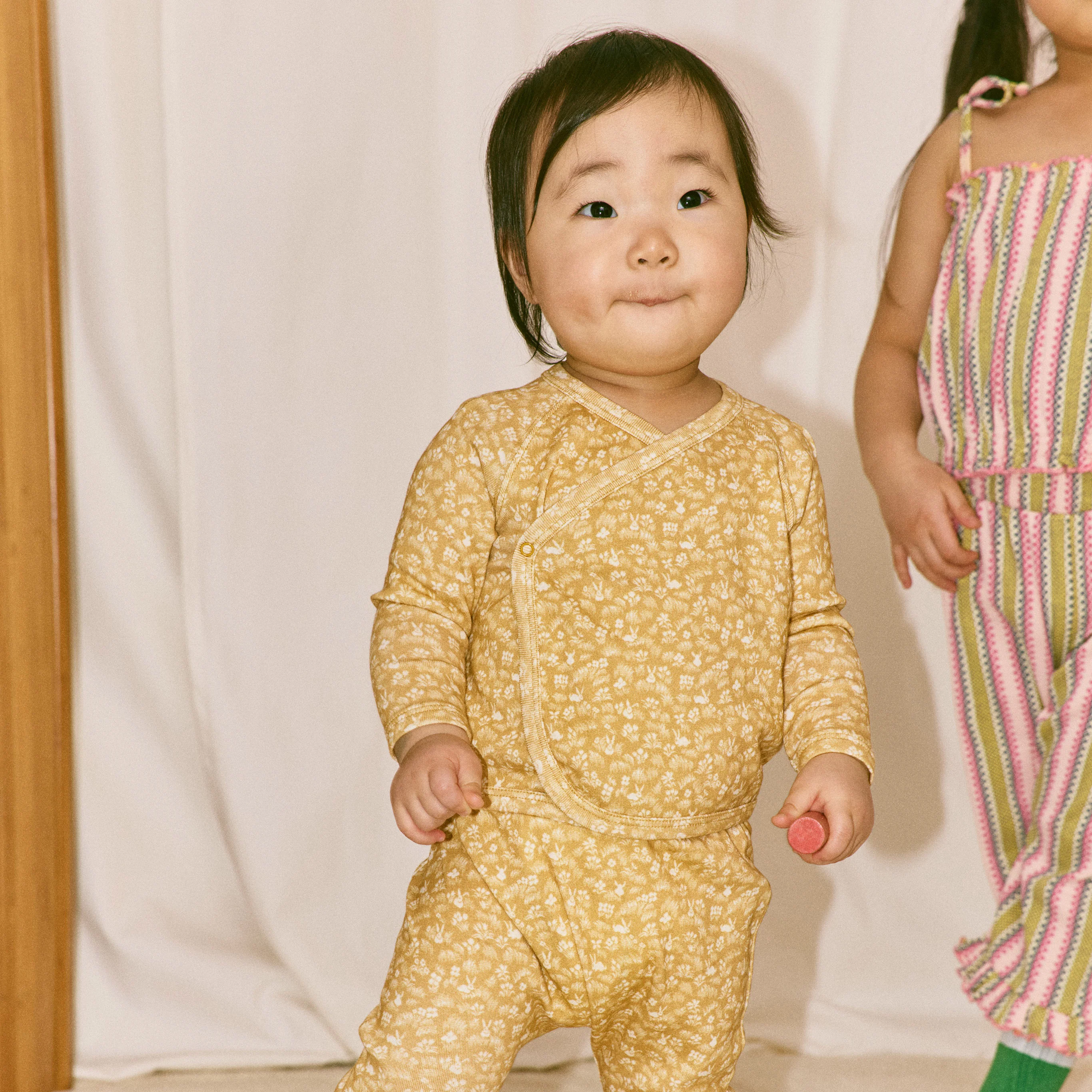Baby Pima Cotton Wrap Set - Root Bunny Meadow - Image 5