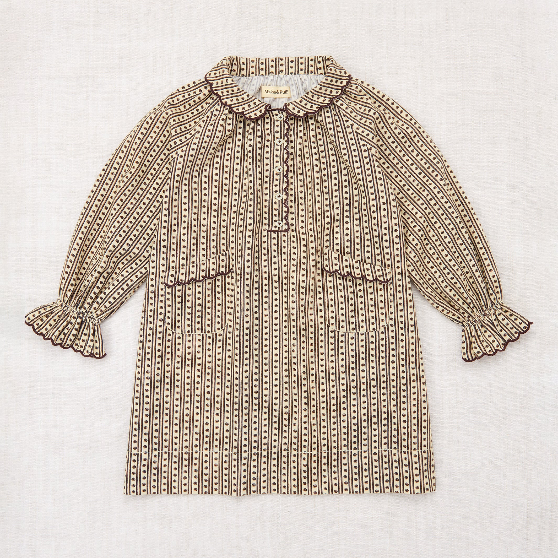 Cotton Twill Monroe Dress - Raffia Little House Floral - Image 2