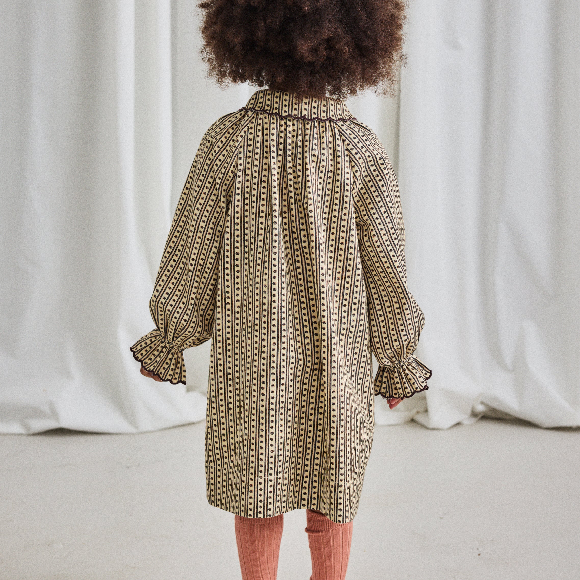 Cotton Twill Monroe Dress - Raffia Little House Floral - Image 5