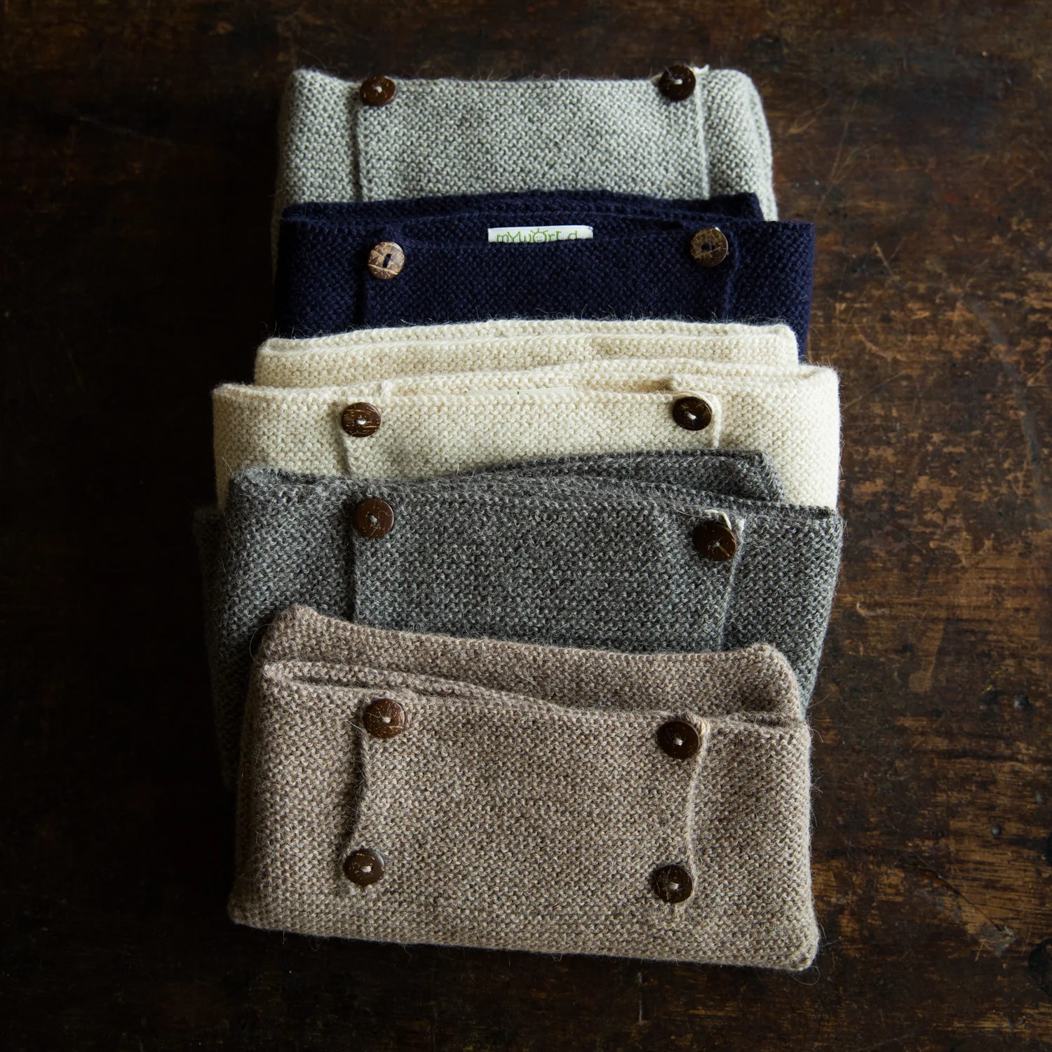 Baby Handknit Alpaca Sweater - Oatmeal - Image 3
