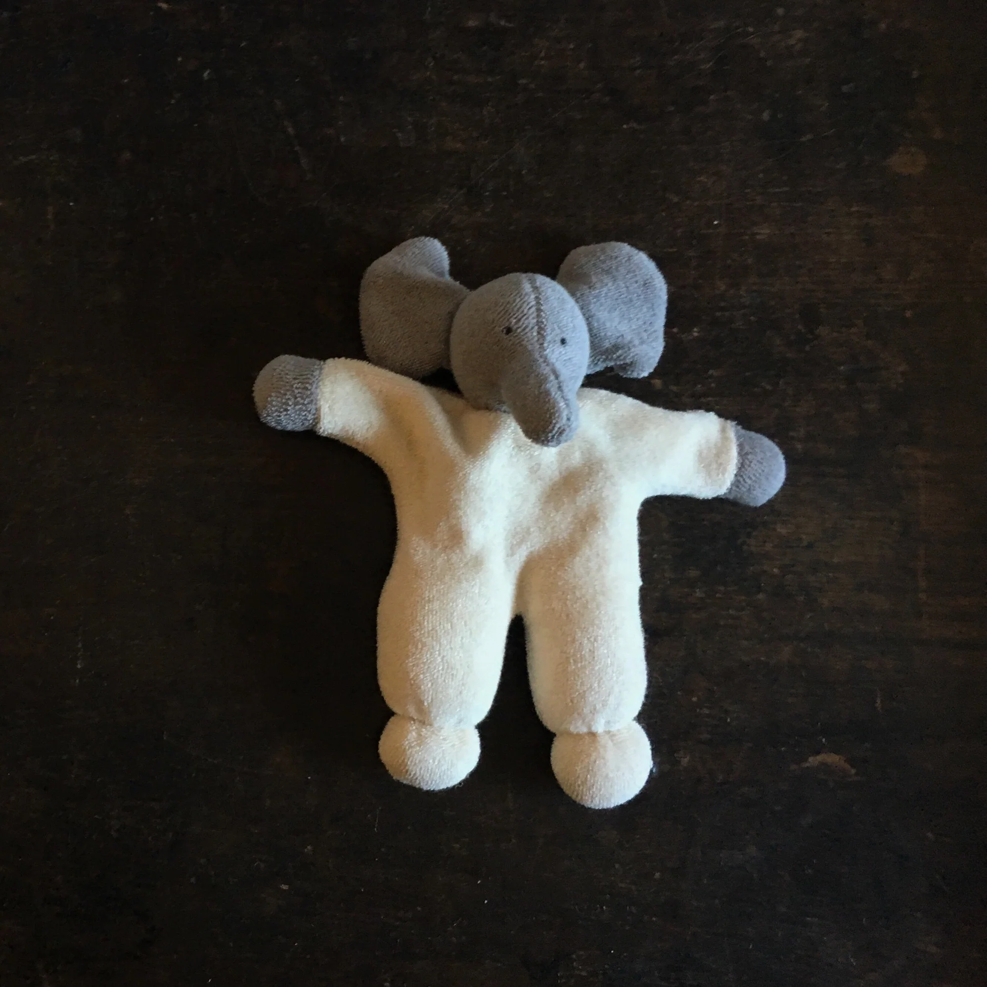 Handmade Cotton/Wool Soft Elephant or Rabbit - Image 4