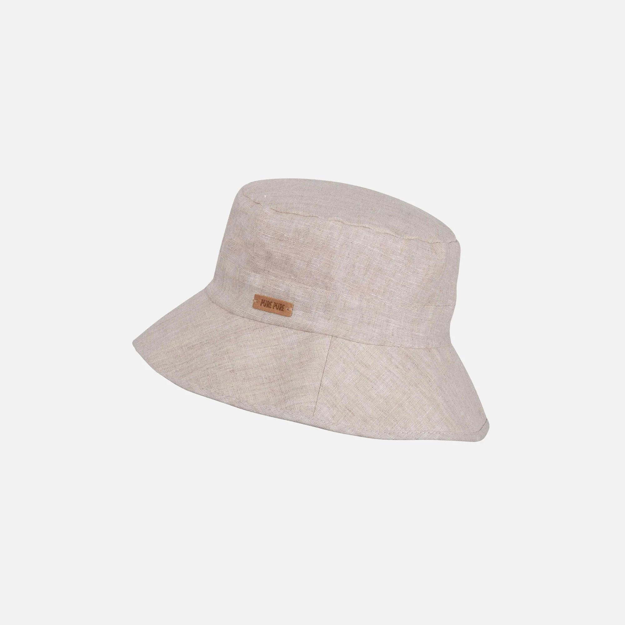 Linen Floppy Sun Hat - Natural