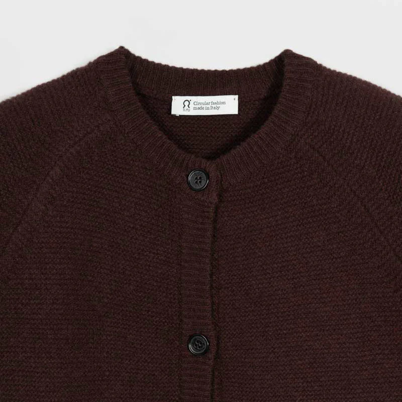 Women's Recycled Cashmere Mafalda Cardigan - Brown Caffè - Image 4