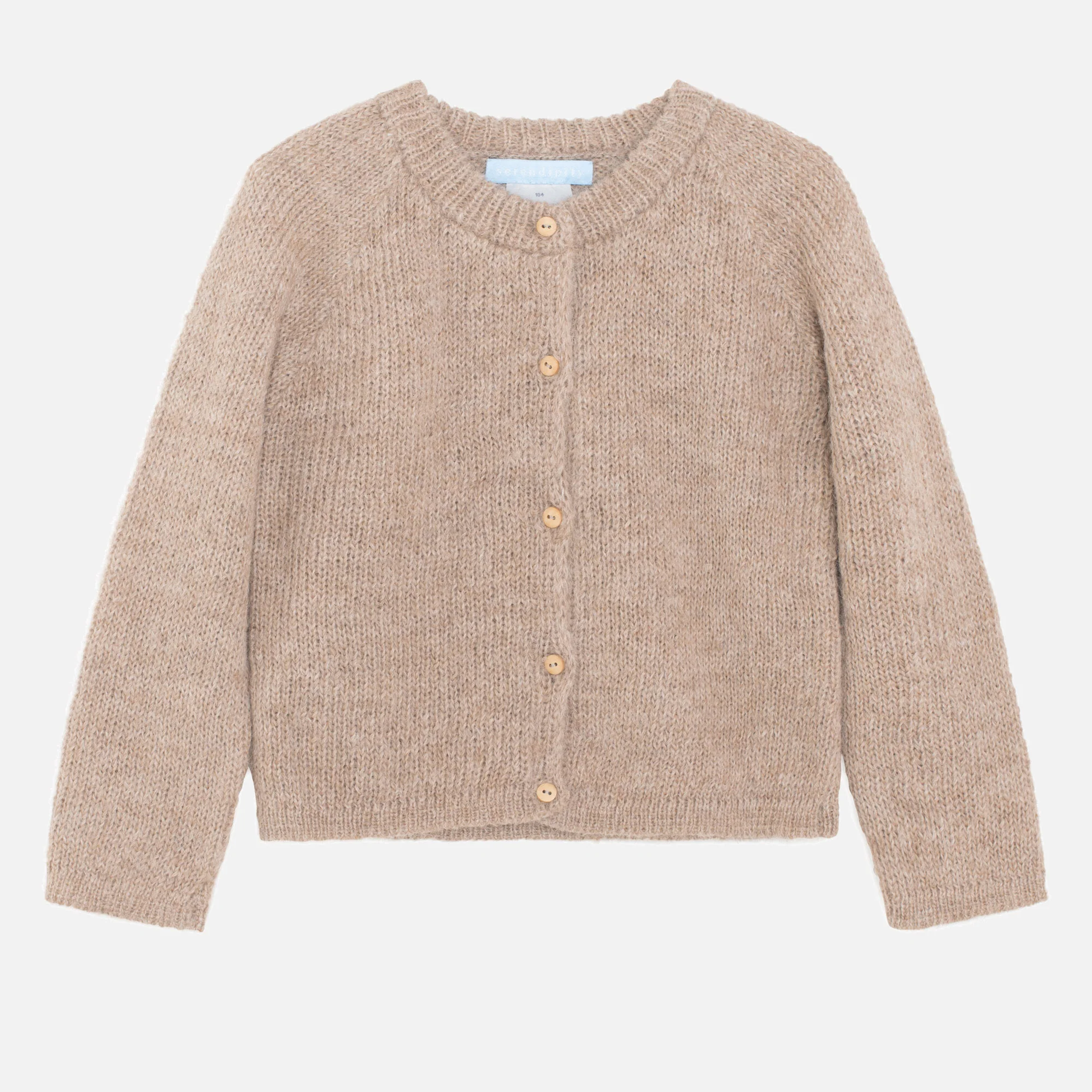 Suri Alpaca Cardigan - Beige - Image 2