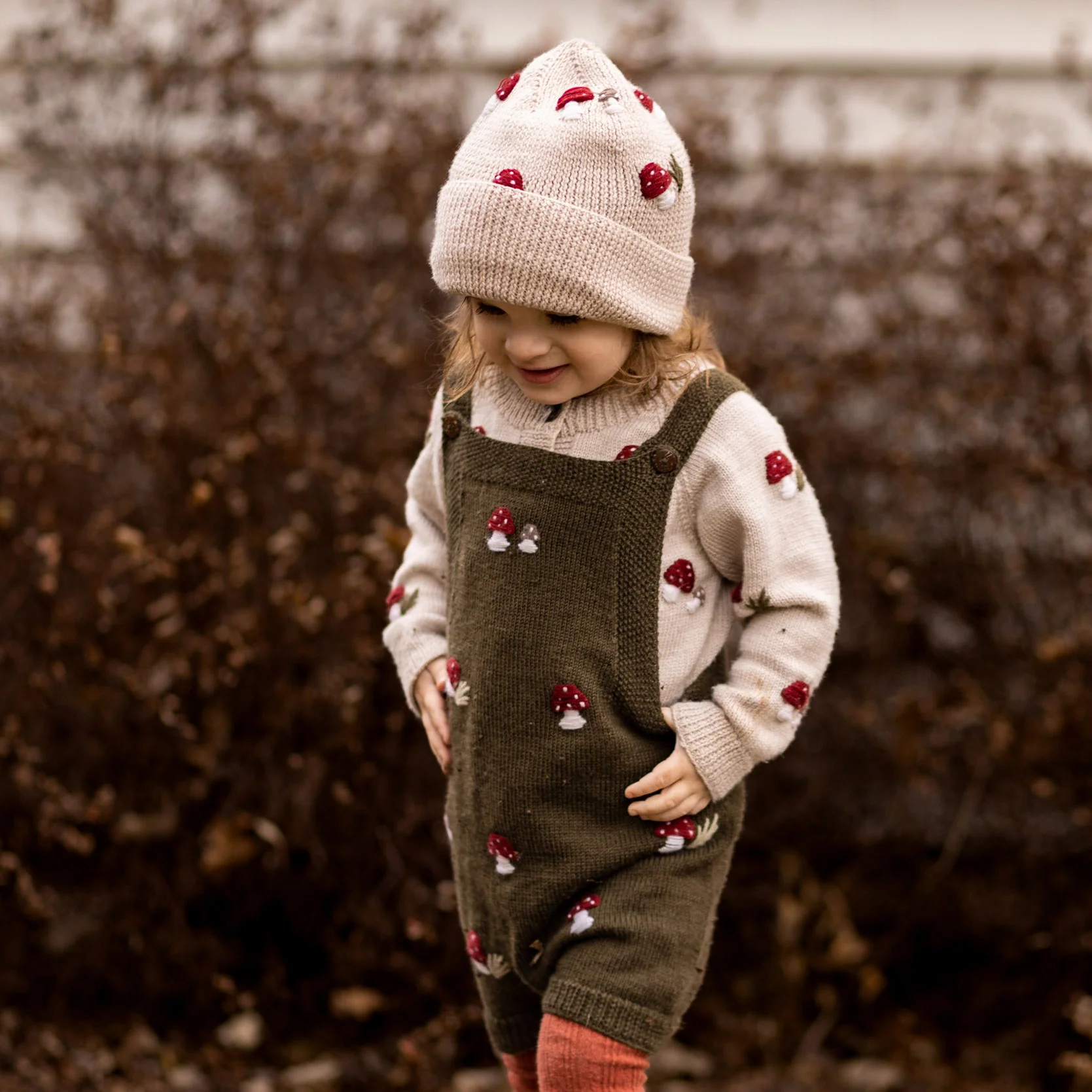 Merino Wool Mushroom Cardigan - Oats - Image 4