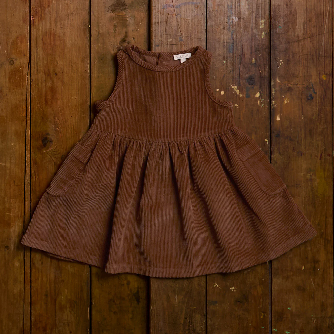 Aspen Dress - Cotton Corduroy - Auburn - Image 2