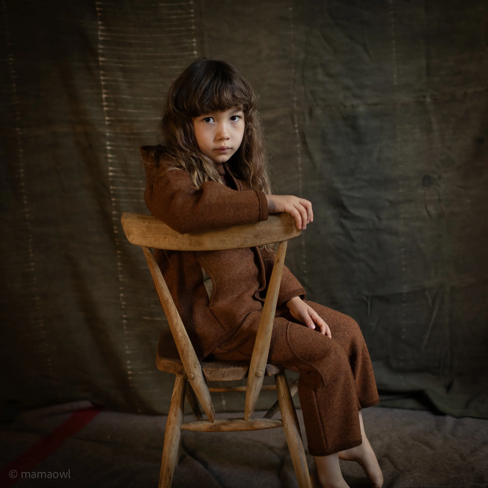 Baby & Kids Jacket - Boiled Merino Wool - Auburn - Image 10