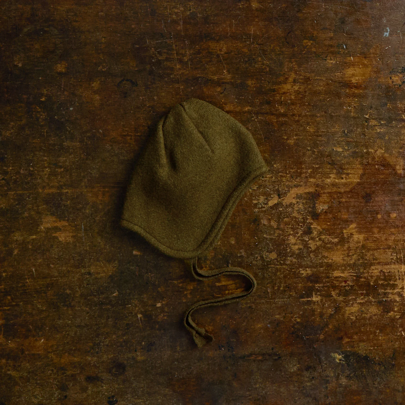 Boiled Merino Wool Hat - Seaweed - Image 4