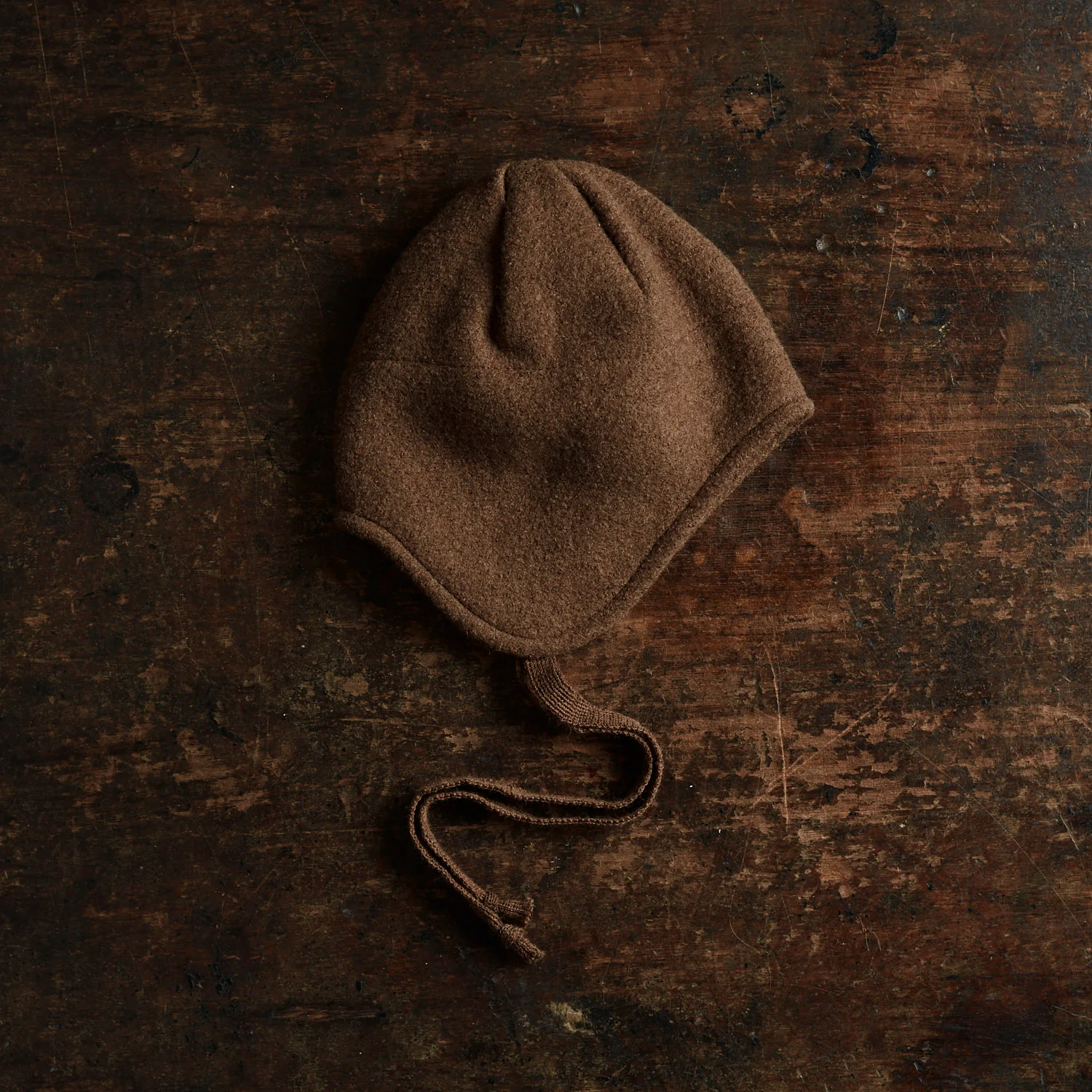 Boiled Merino Wool Hat - Hazelnut - Image 2