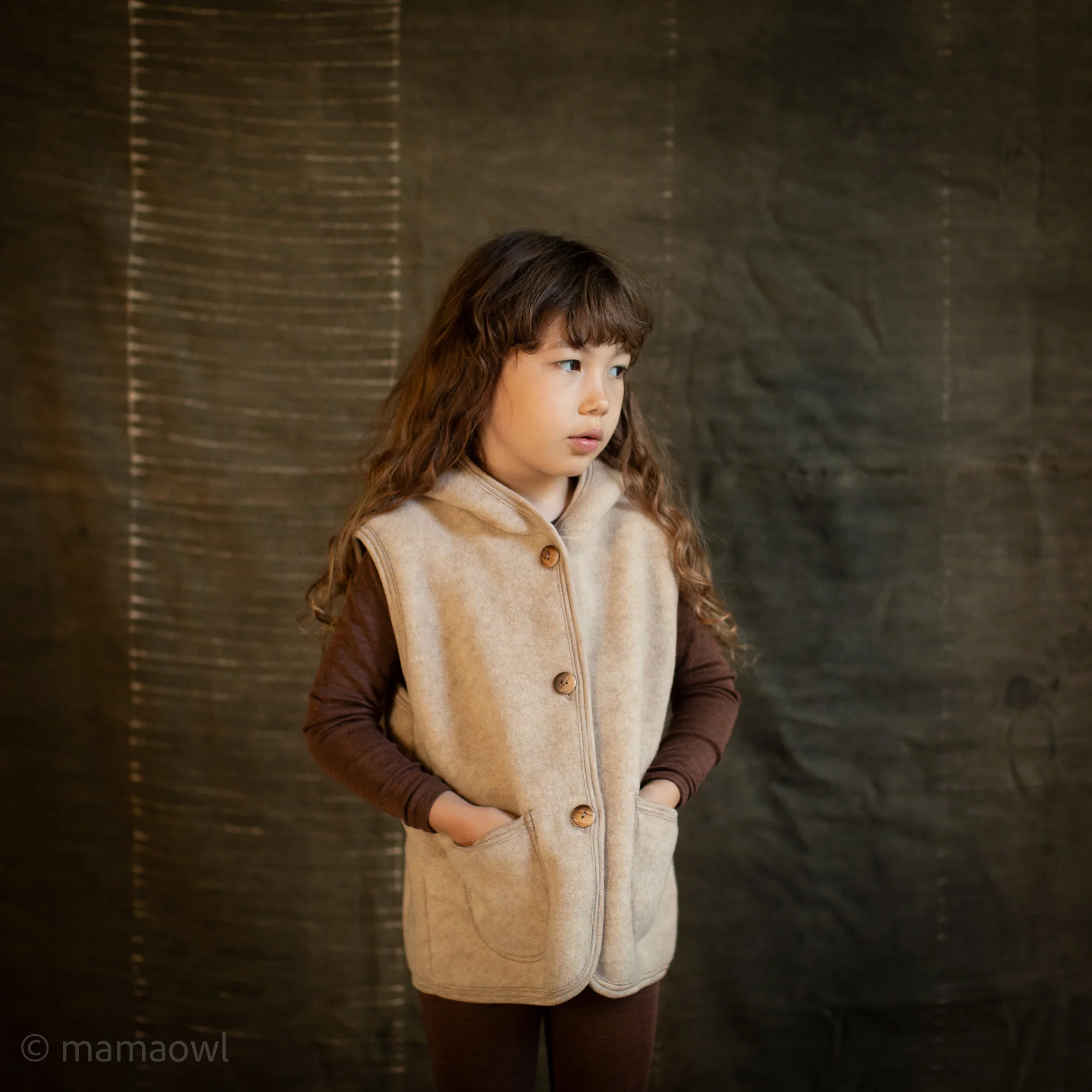 Falcon Vest - Merino Wool Fleece - Sandstorm - Image 7