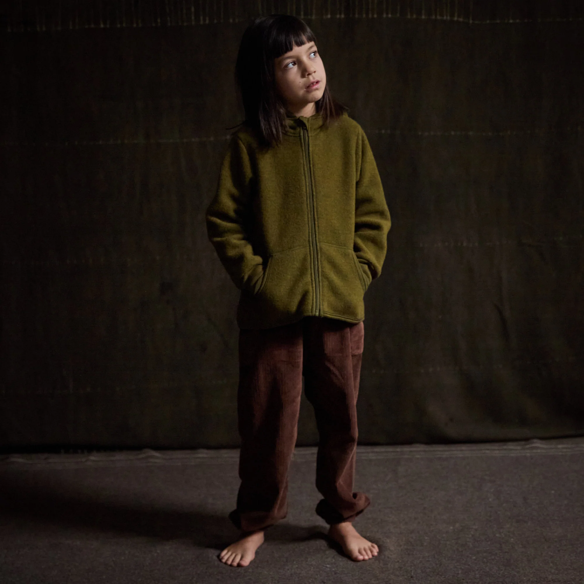 Hawk Jacket - Merino Wool Fleece - Seaweed - Image 2