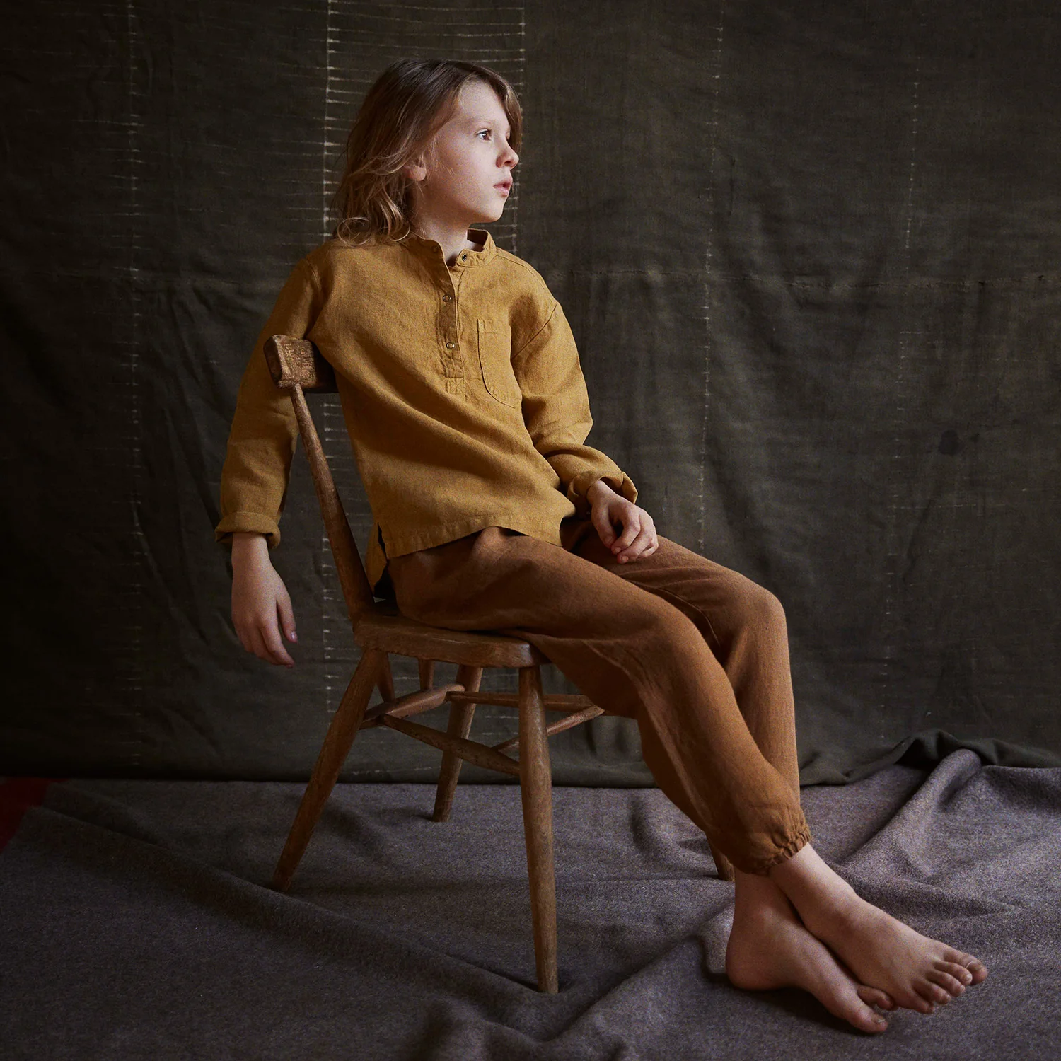 Larch shirt - Linen - Cumin - Image 6
