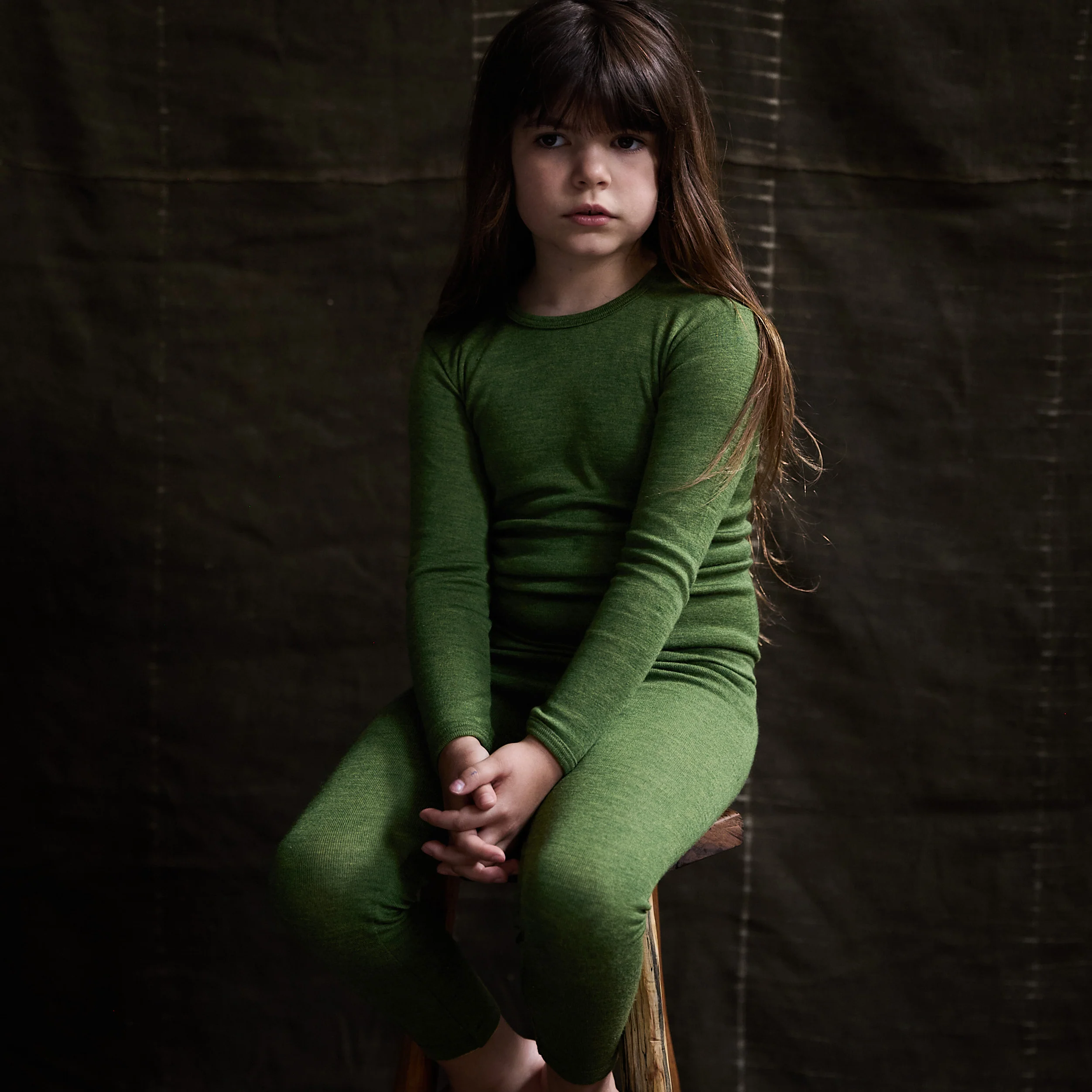 Lark Top - Merino Wool & Silk - Forest - Image 2