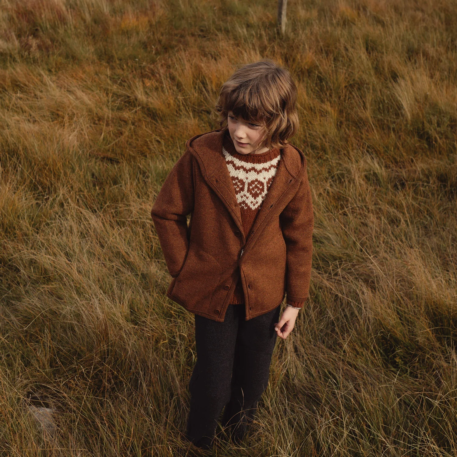 Norse Sweater - Donegal Wool - Cinnamon - Image 8
