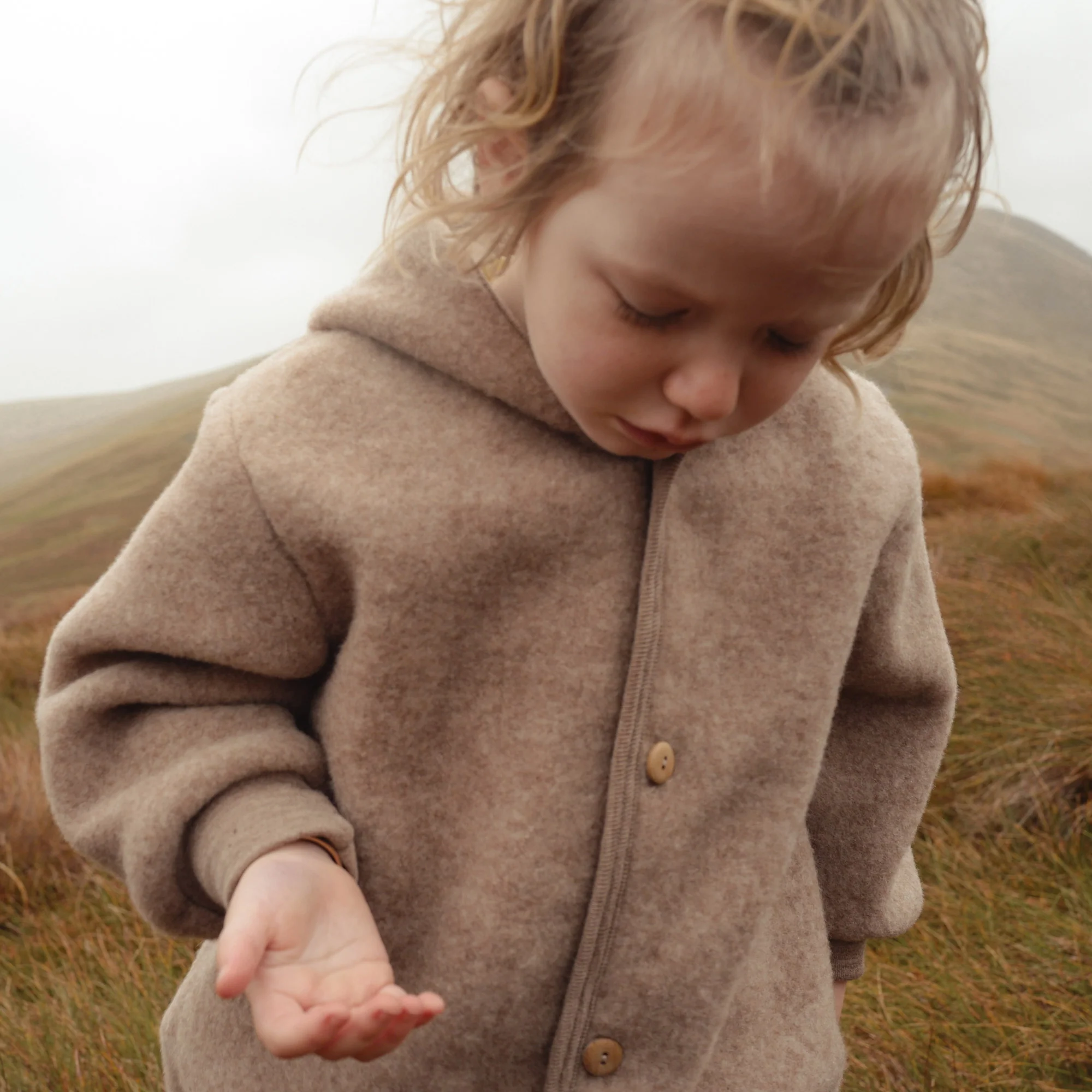 Pipit Baby & Kids Suit - Merino Wool Fleece - Driftwood - Image 4