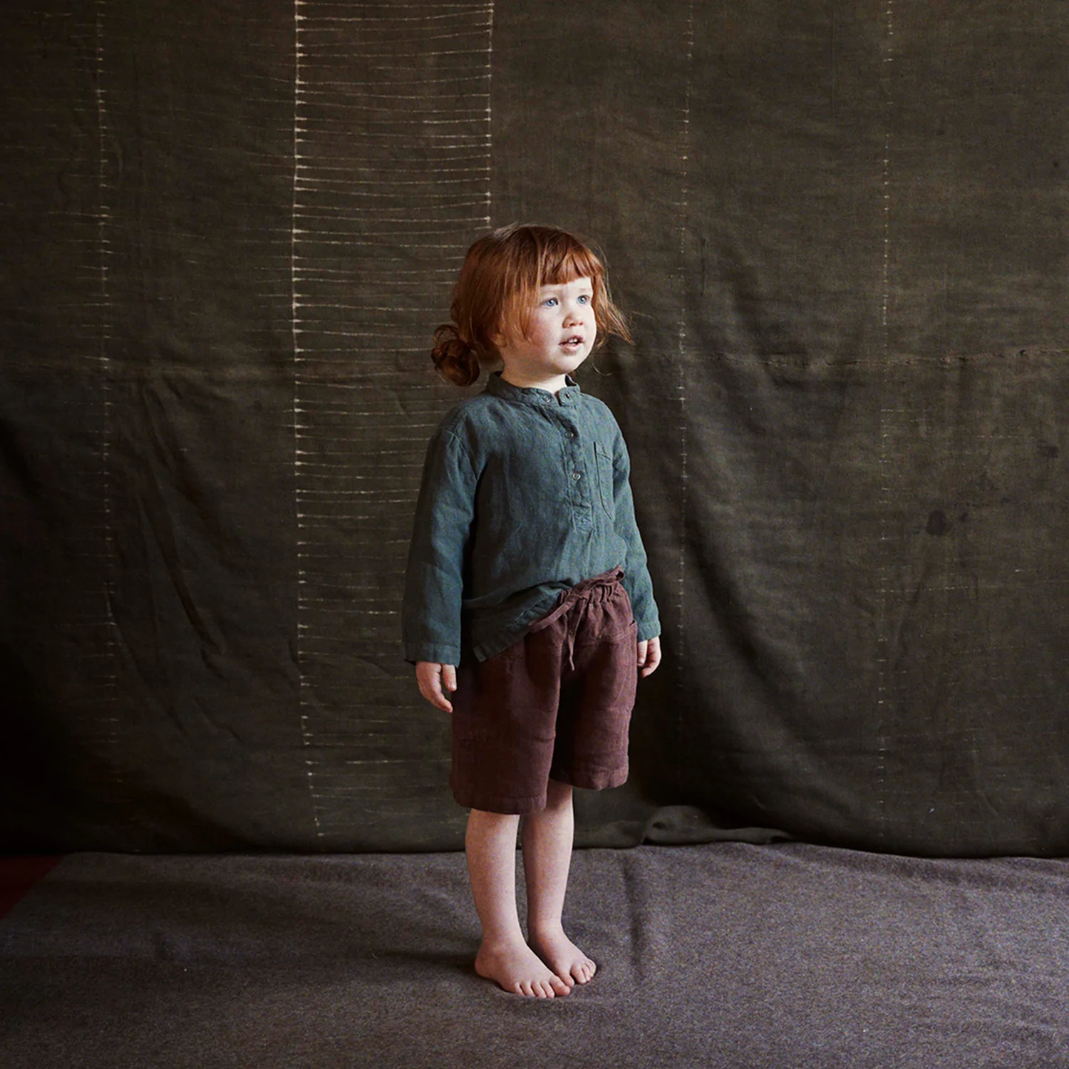 Rowan Shorts - Linen - Damson - Image 15