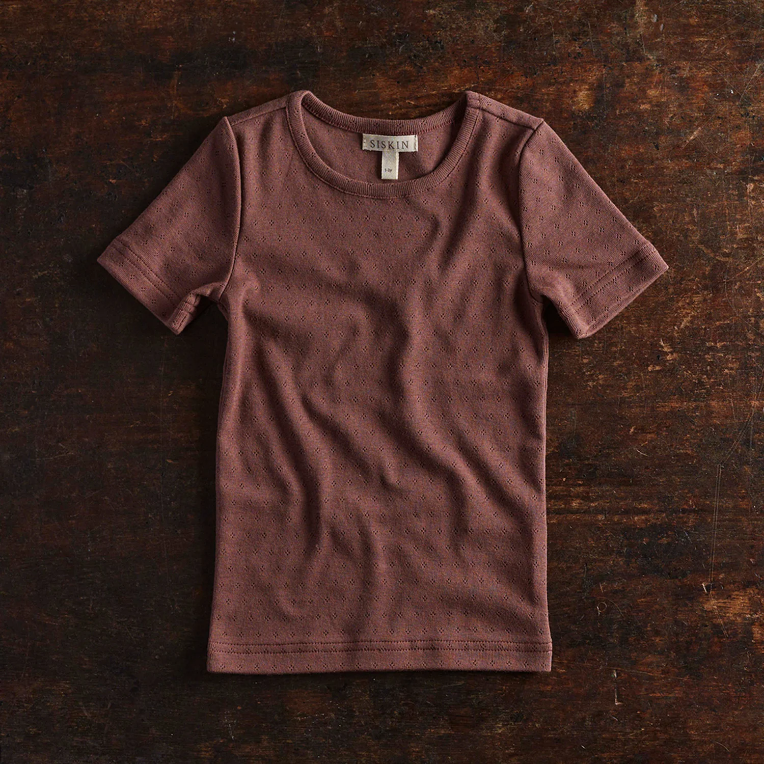 Smew Top - Cotton Pointelle - Damson - Image 2