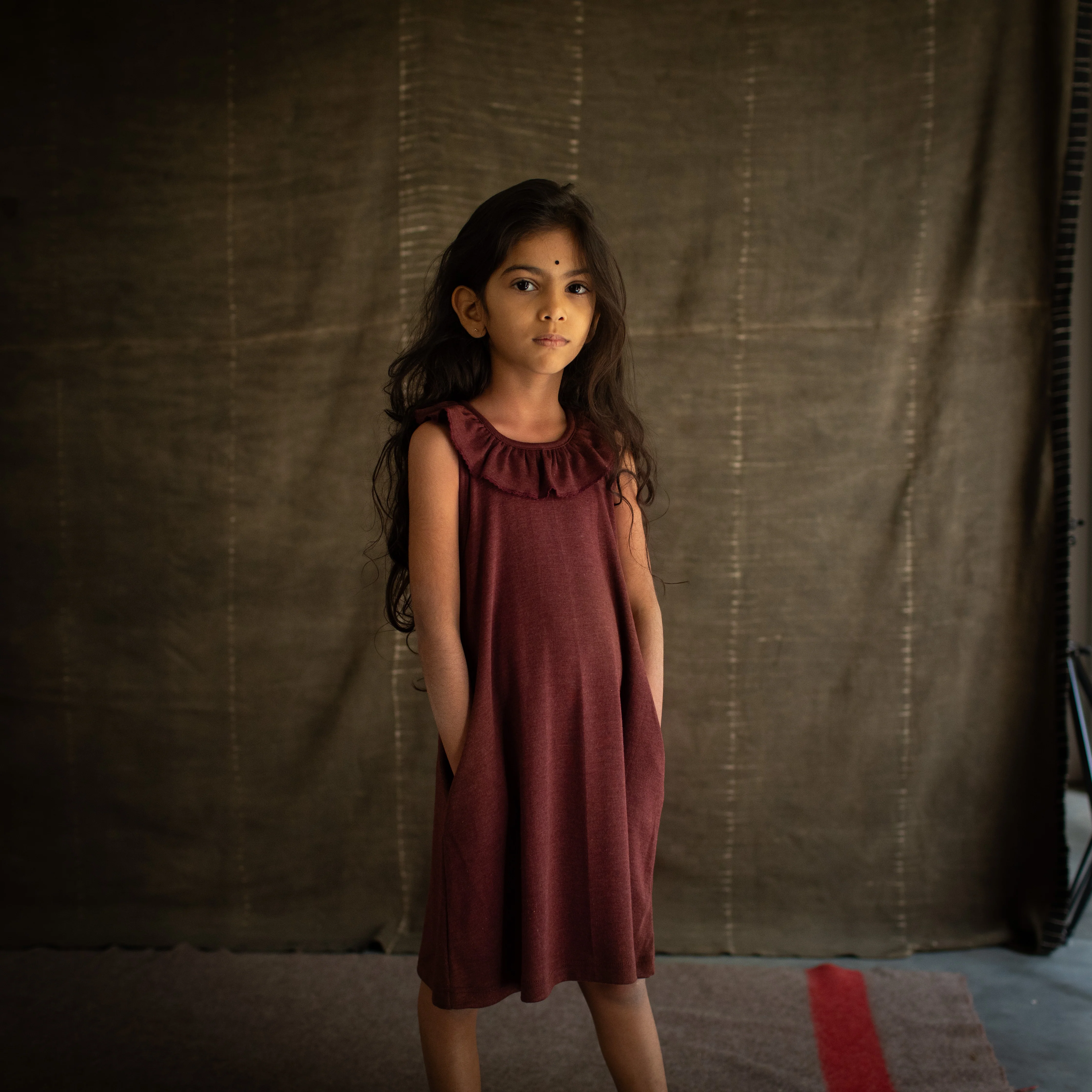 Wren Dress - Merino Wool & Silk - Fig - Image 12