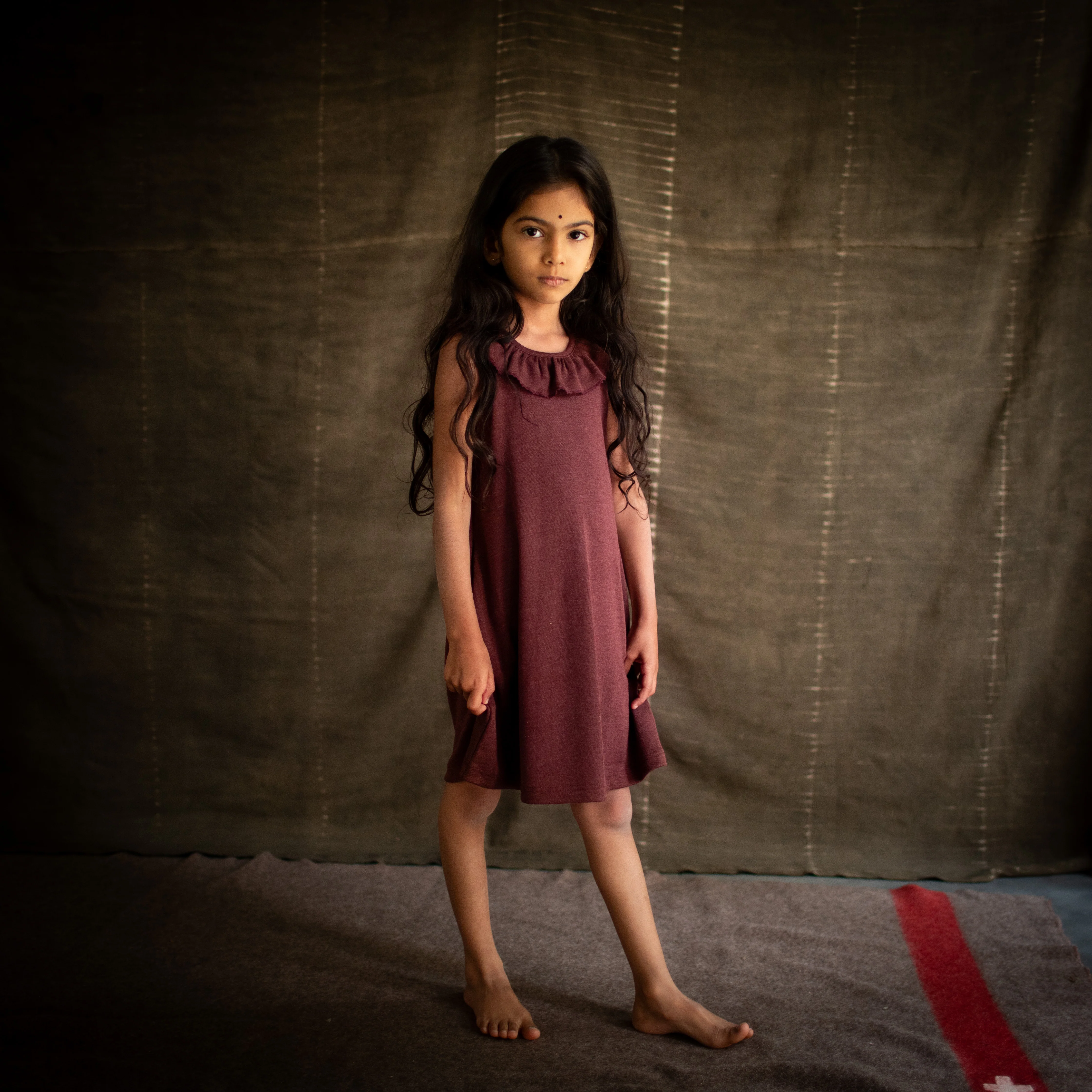 Wren Dress - Merino Wool & Silk - Fig - Image 13