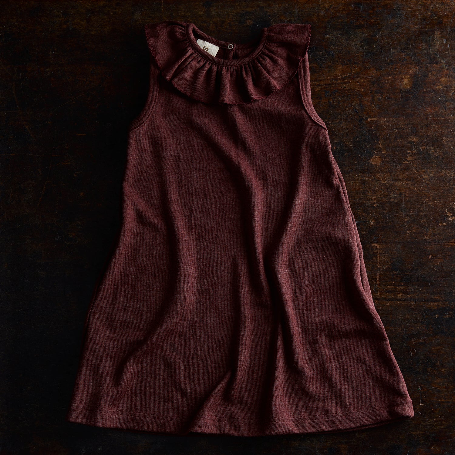 Wren Dress - Merino Wool & Silk - Fig - Image 14