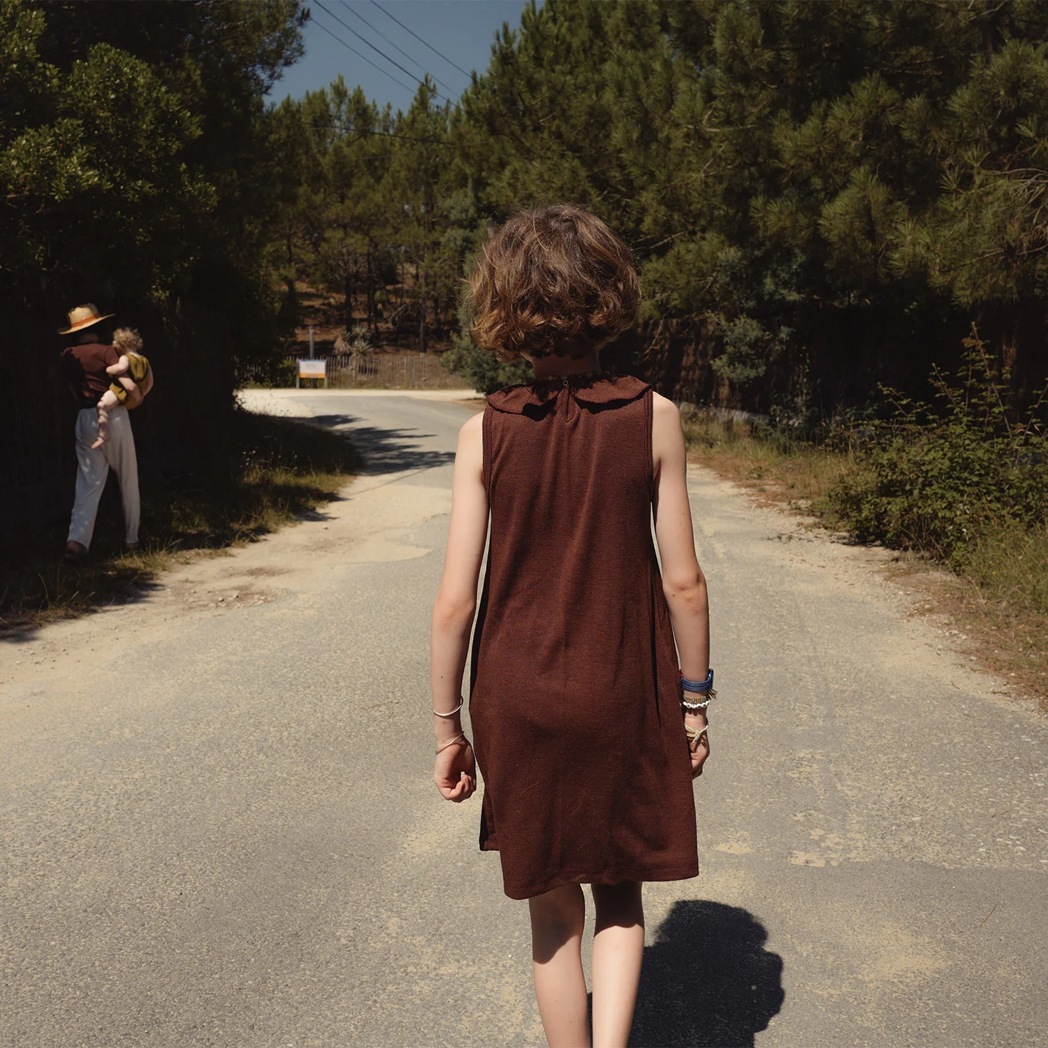Wren Dress - Merino Wool & Silk - Fig - Image 3