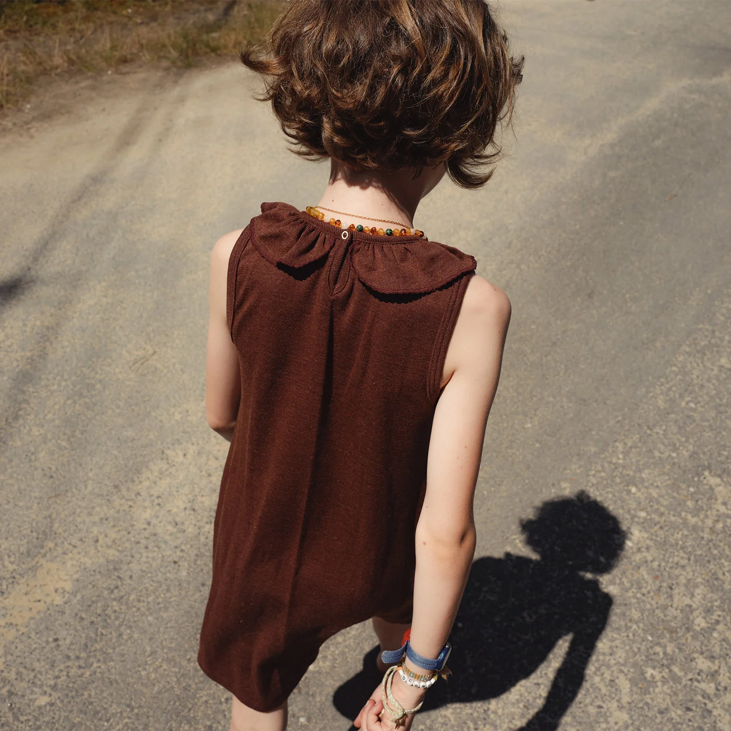 Wren Dress - Merino Wool & Silk - Fig - Image 8