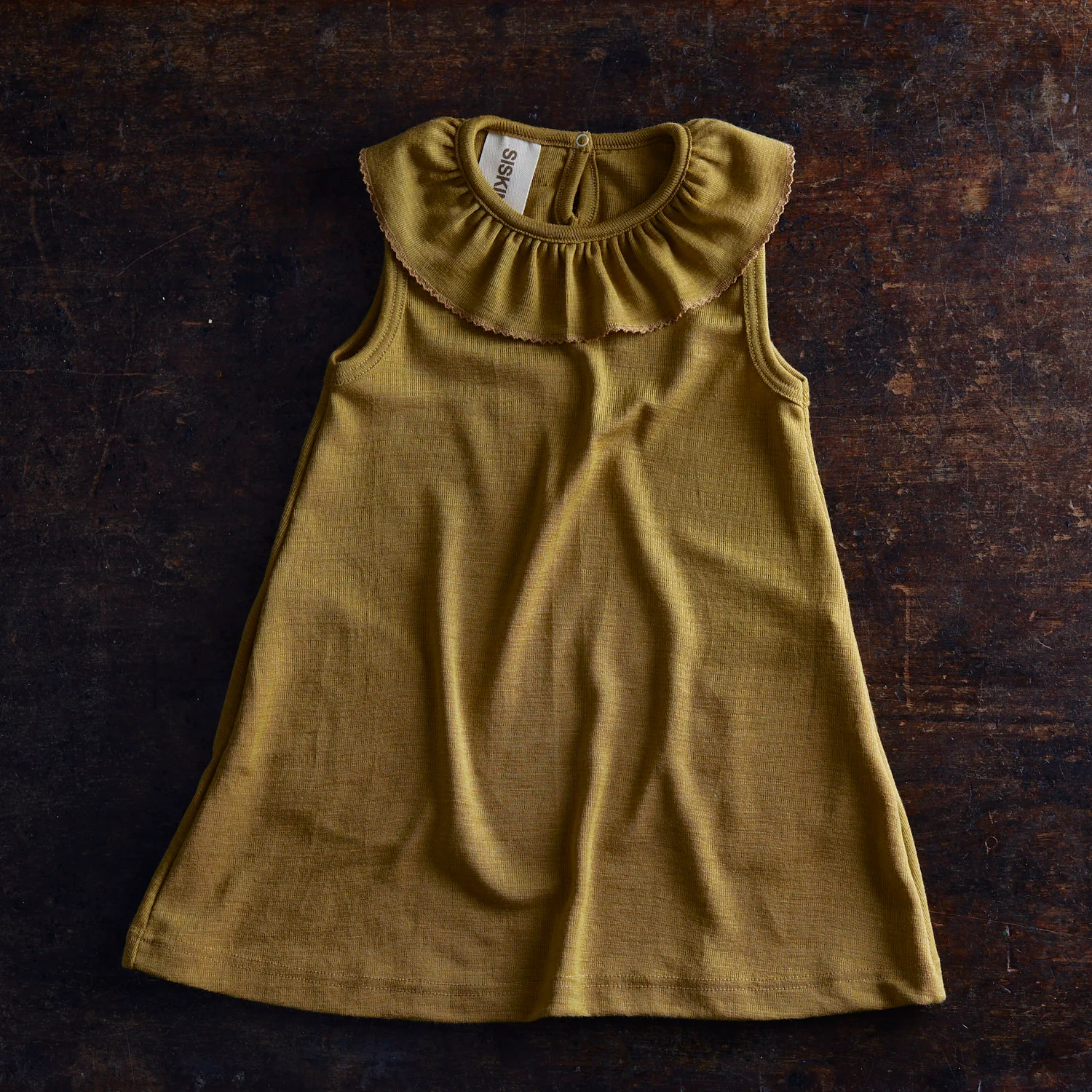 Wren Dress - Merino Wool & Silk - Pistachio - Image 3
