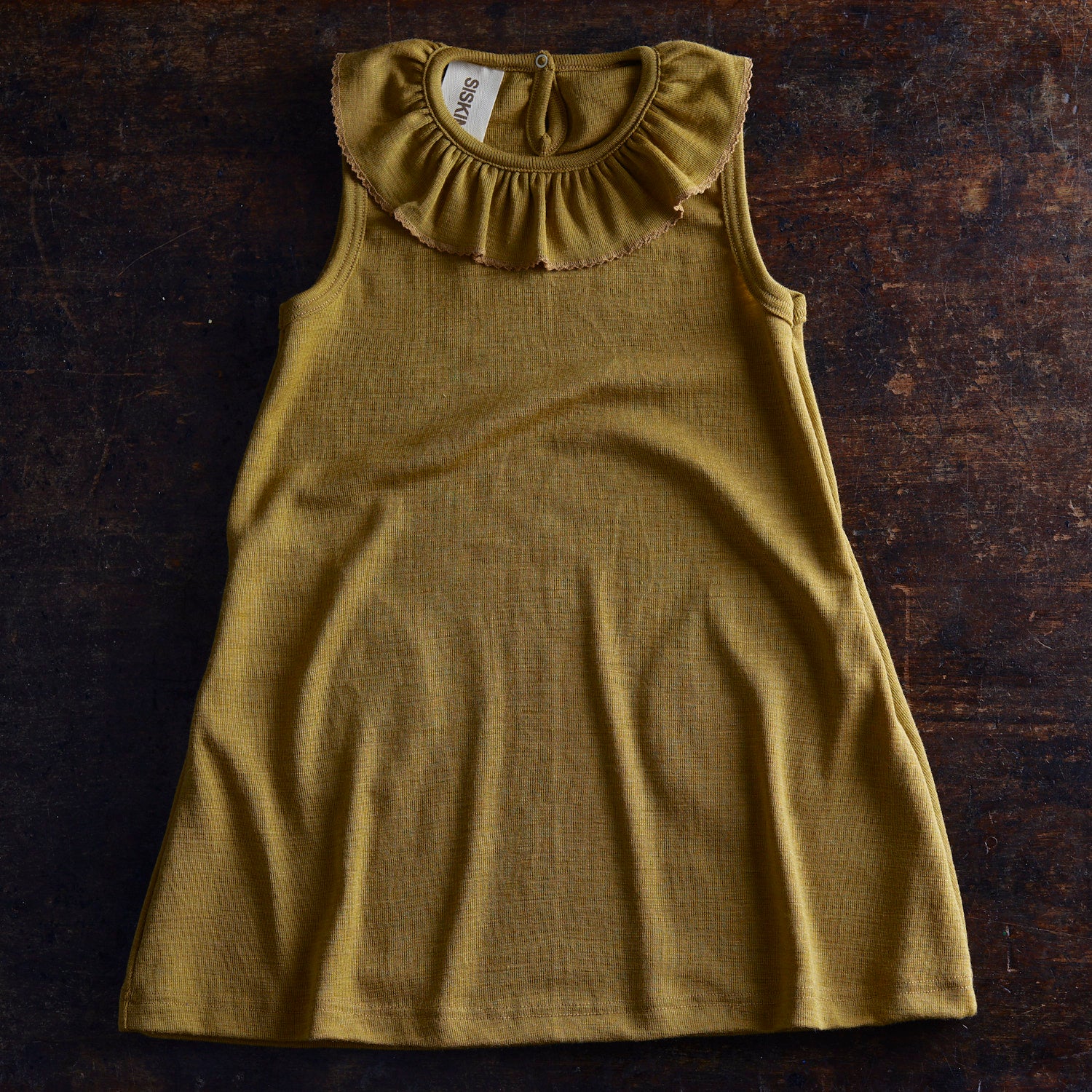 Wren Dress - Merino Wool & Silk - Pistachio - Image 4
