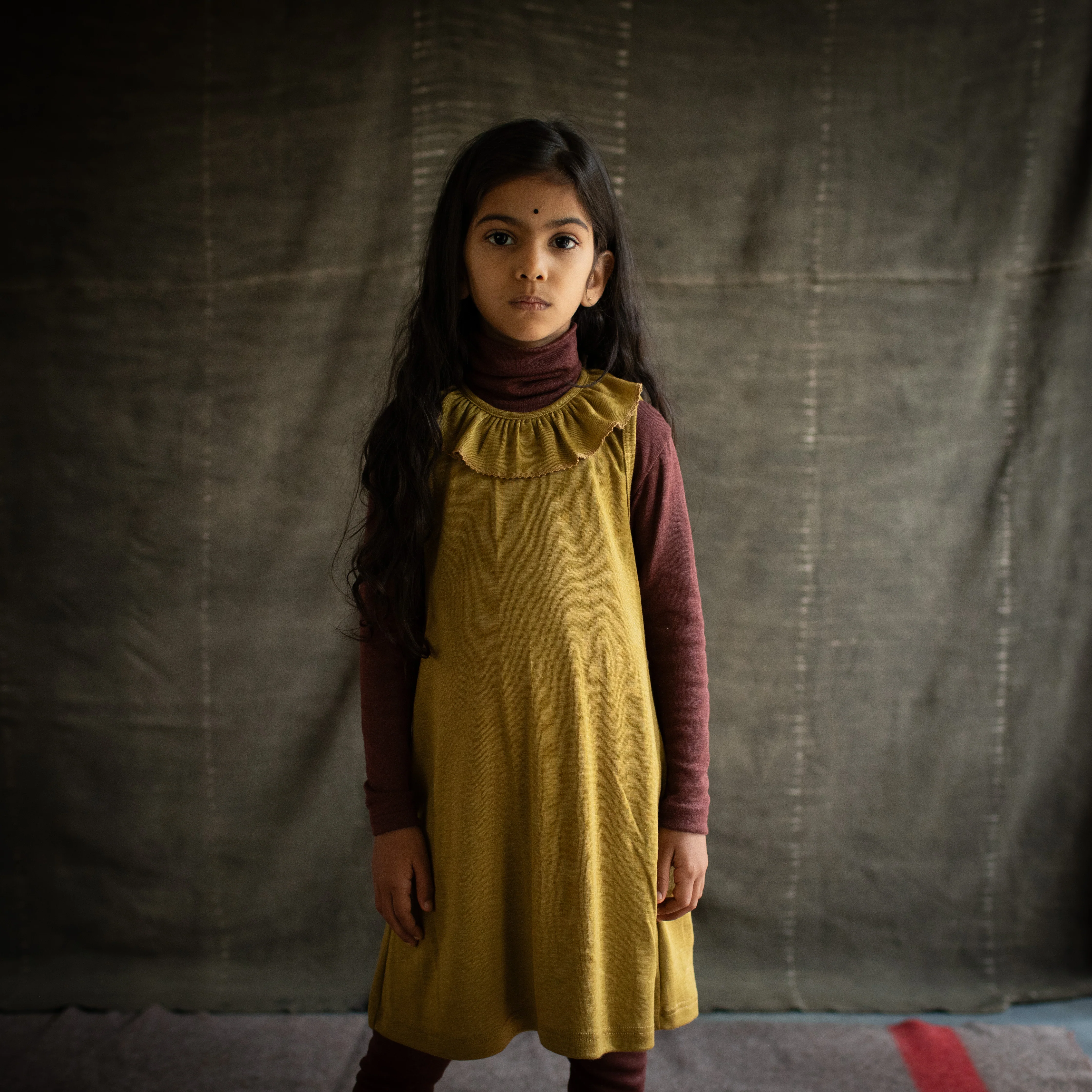 Wren Dress - Merino Wool & Silk - Pistachio - Image 5