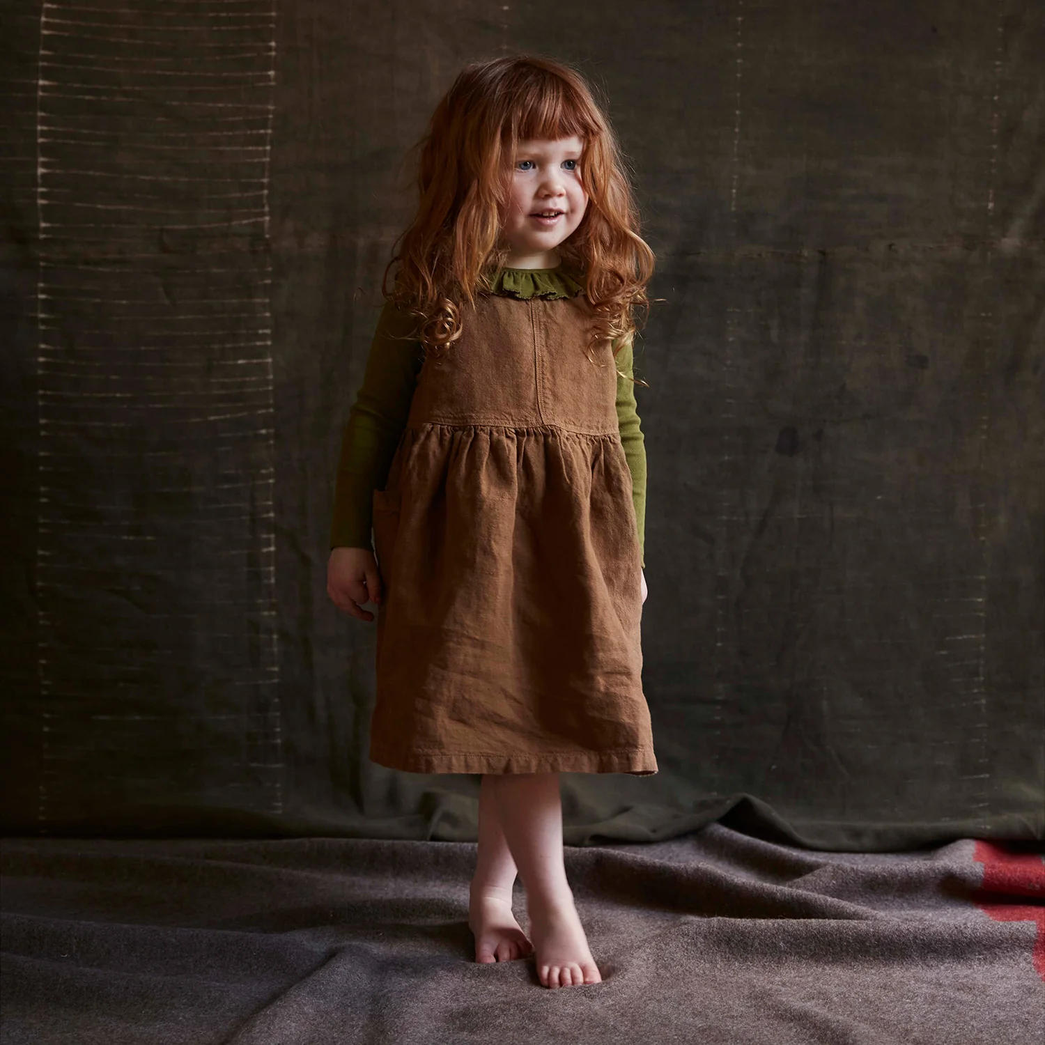 Wren Top - Cotton Pointelle - Olive - Image 12