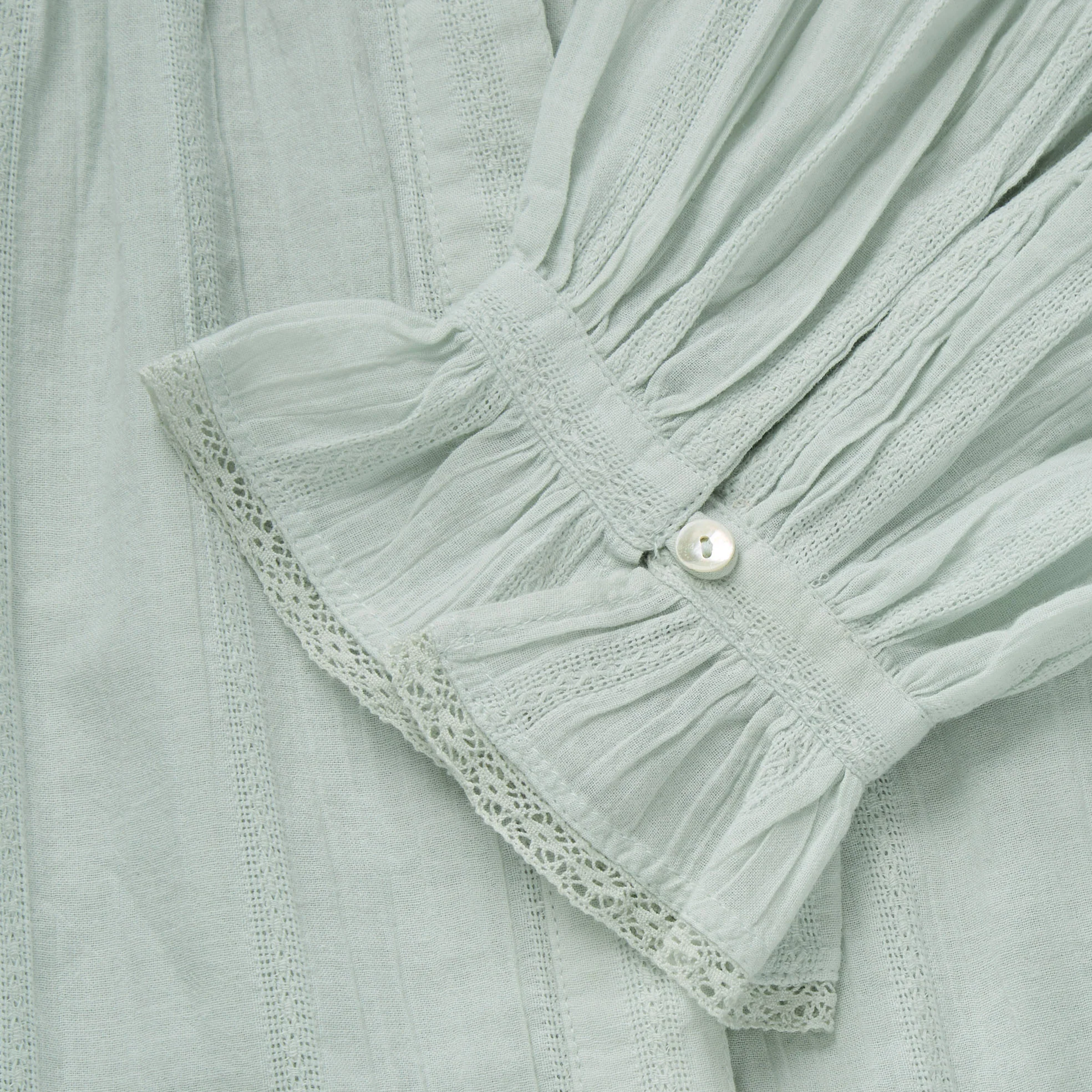 Women’s Cotton Clea Shirt - Light Aqua - Image 2