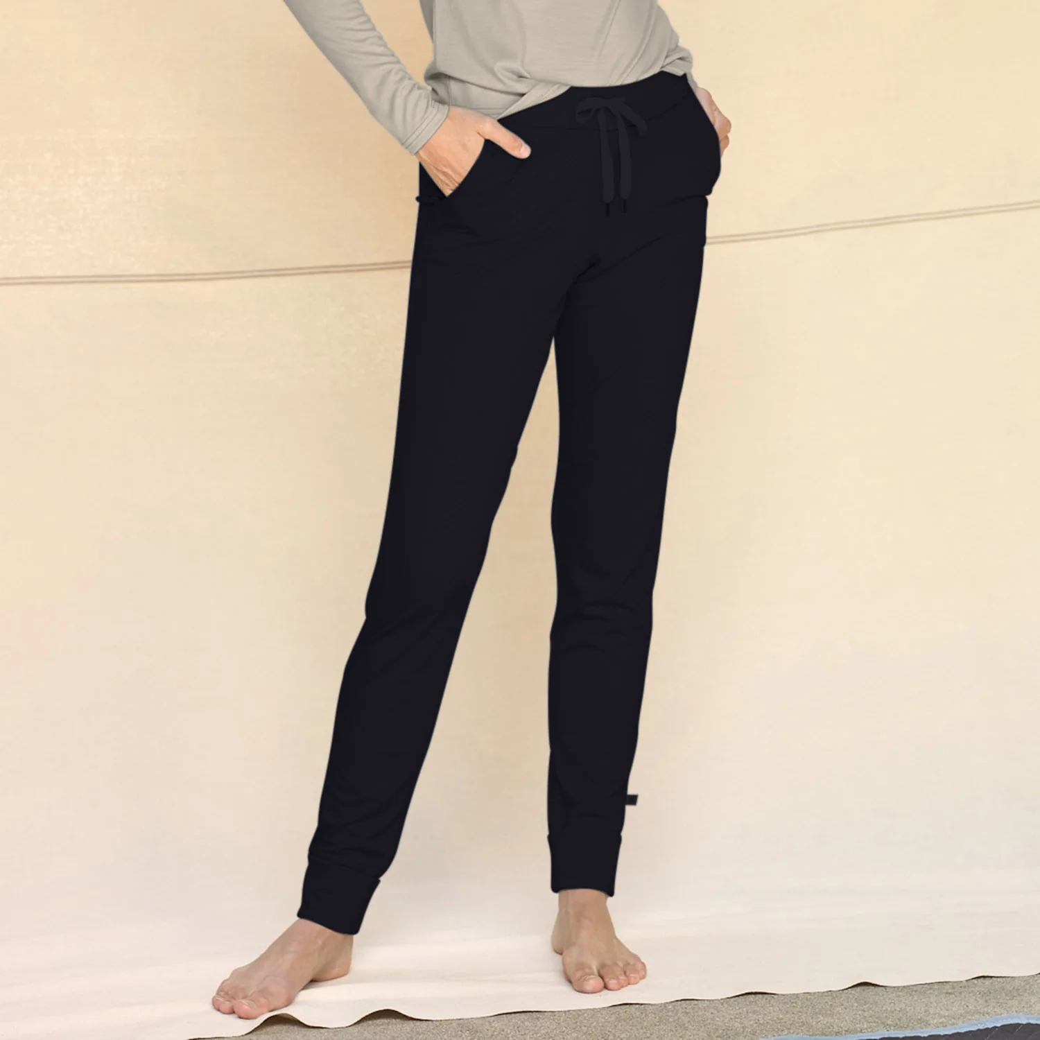 Womens Merino Wool 24-7 Trouser - Midnight - Image 3