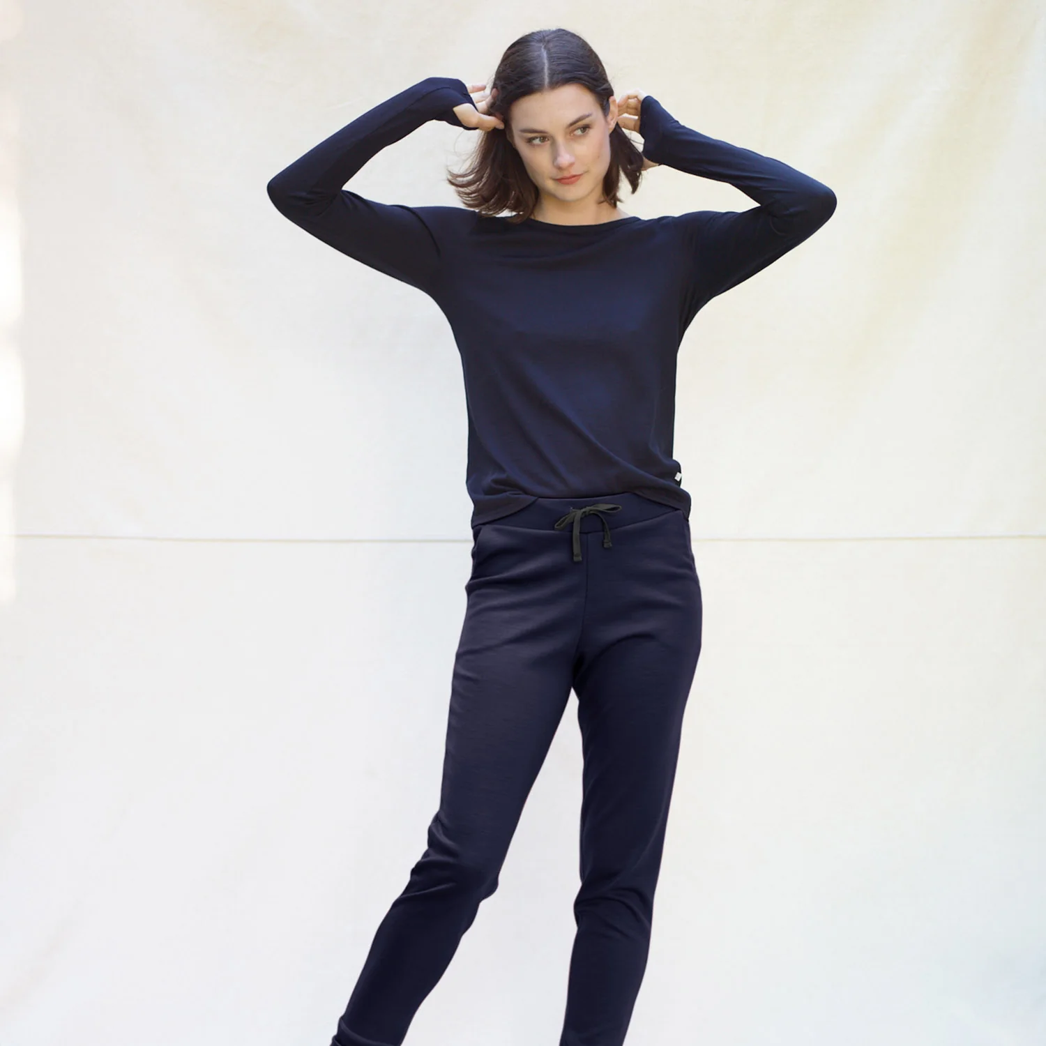 Womens Merino Wool 24-7 Trouser - Midnight - Image 5